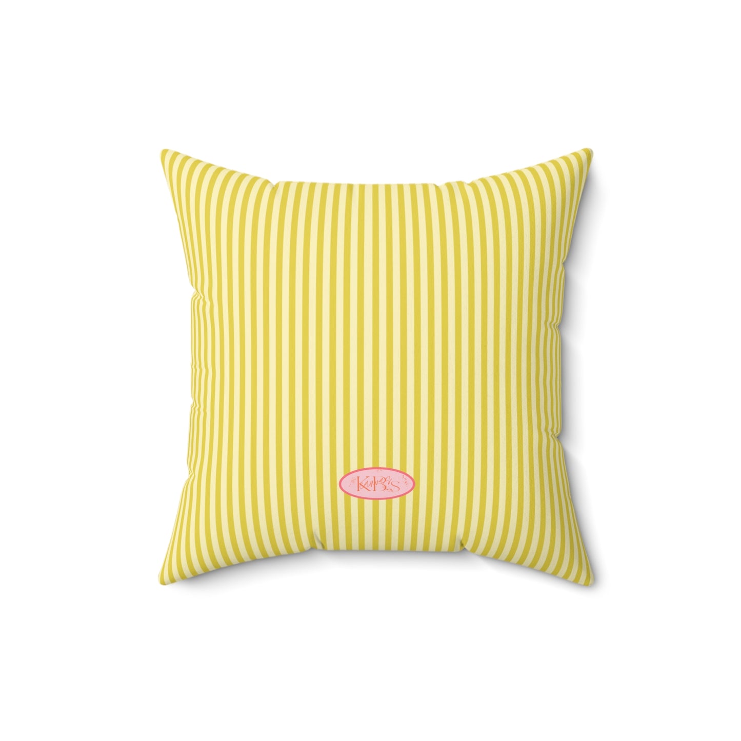 Lily Bloom Throw Pillow - Yellow
