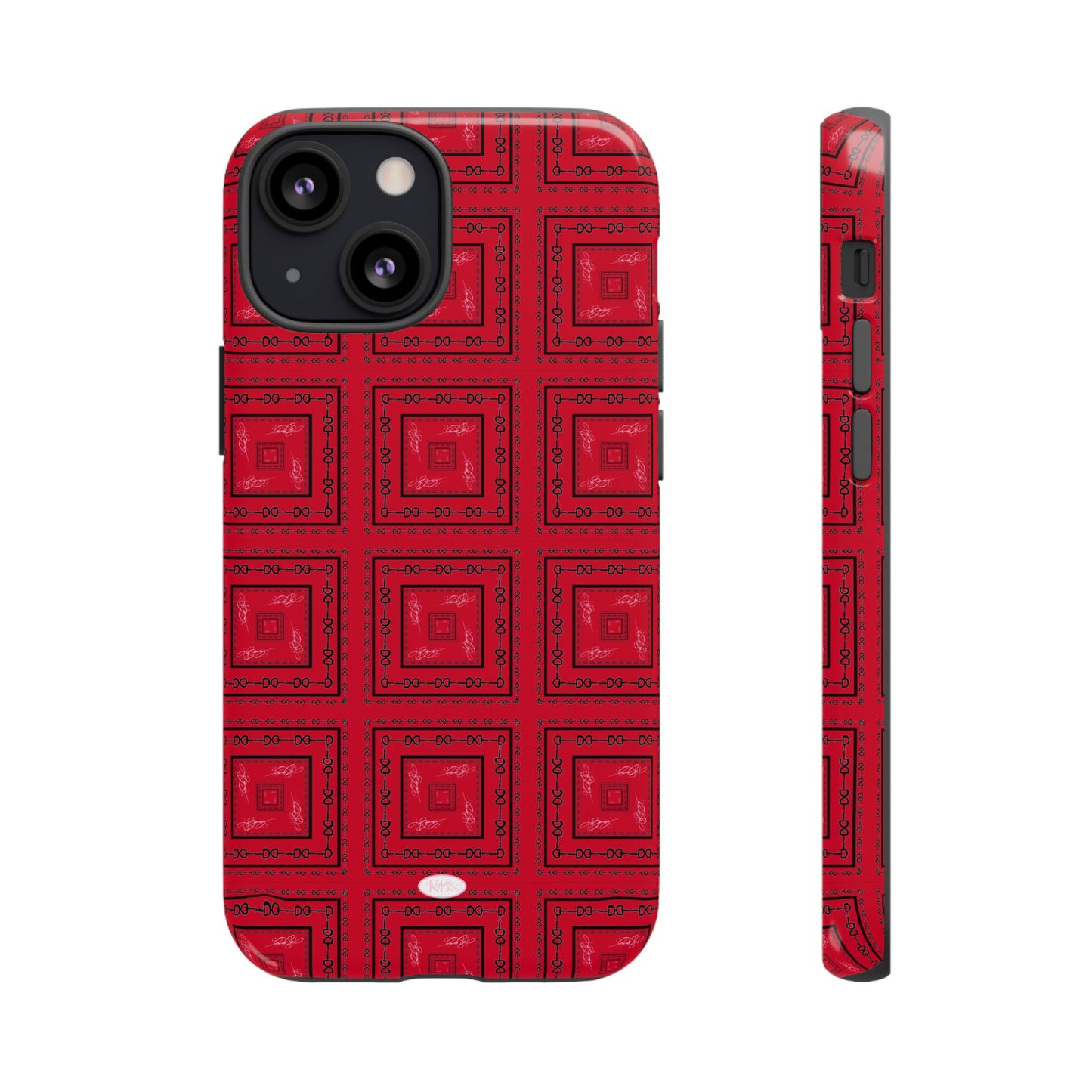 Red & Black Horsebit Tough Case