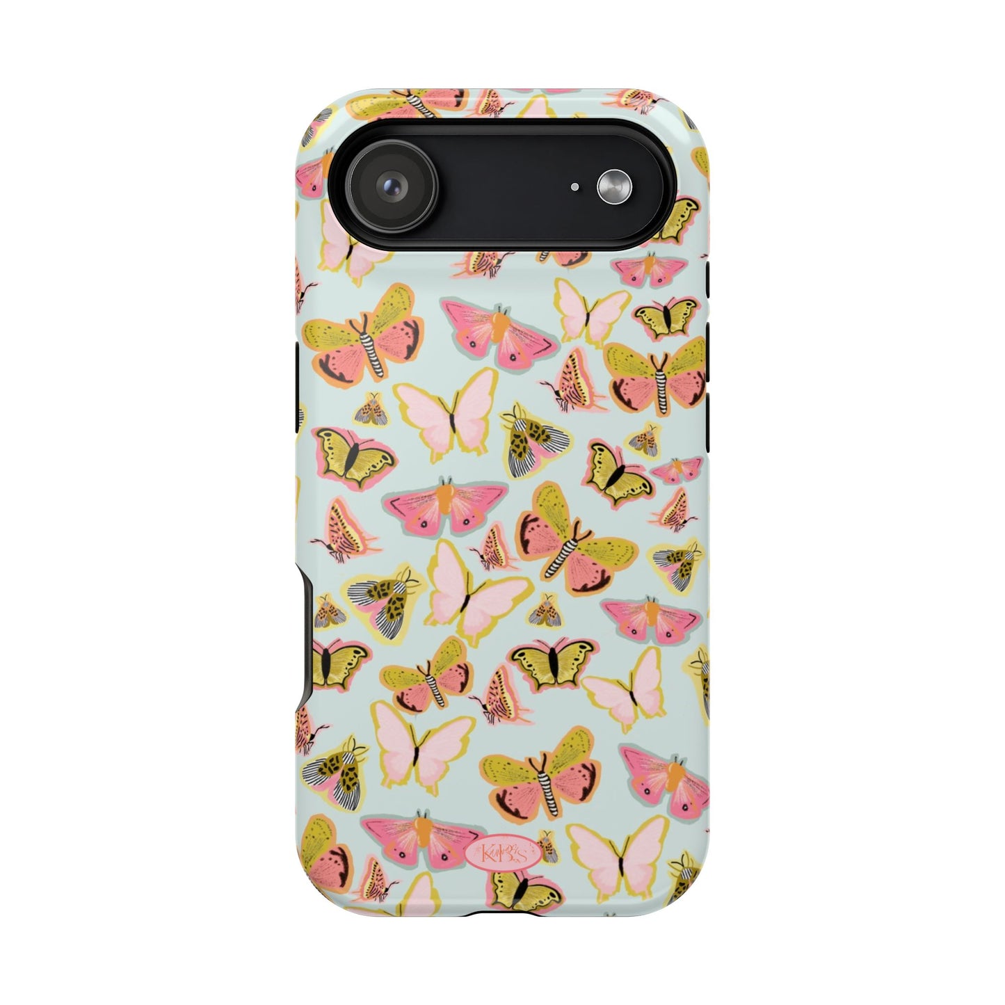 Butterfly Muse Mag Safe Case for iPhone - Blue