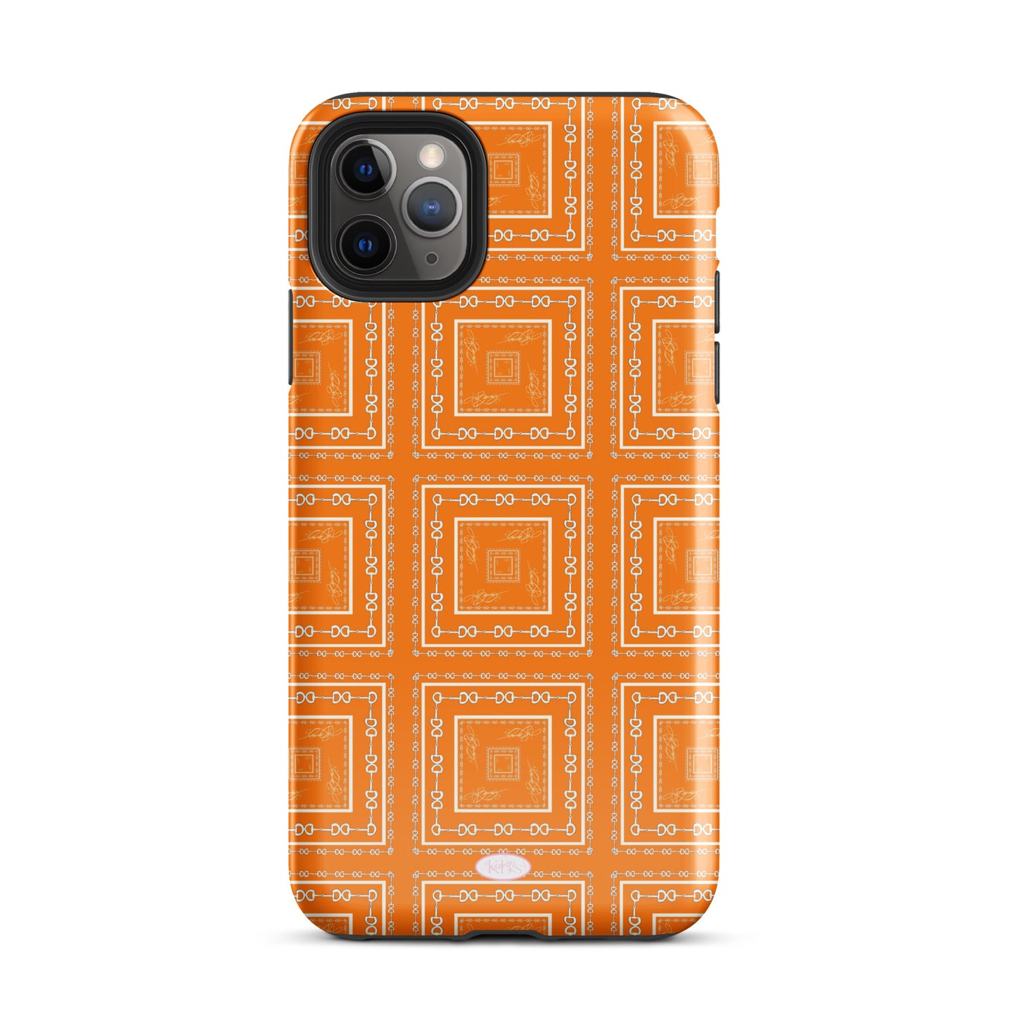Orange & White Tough Case