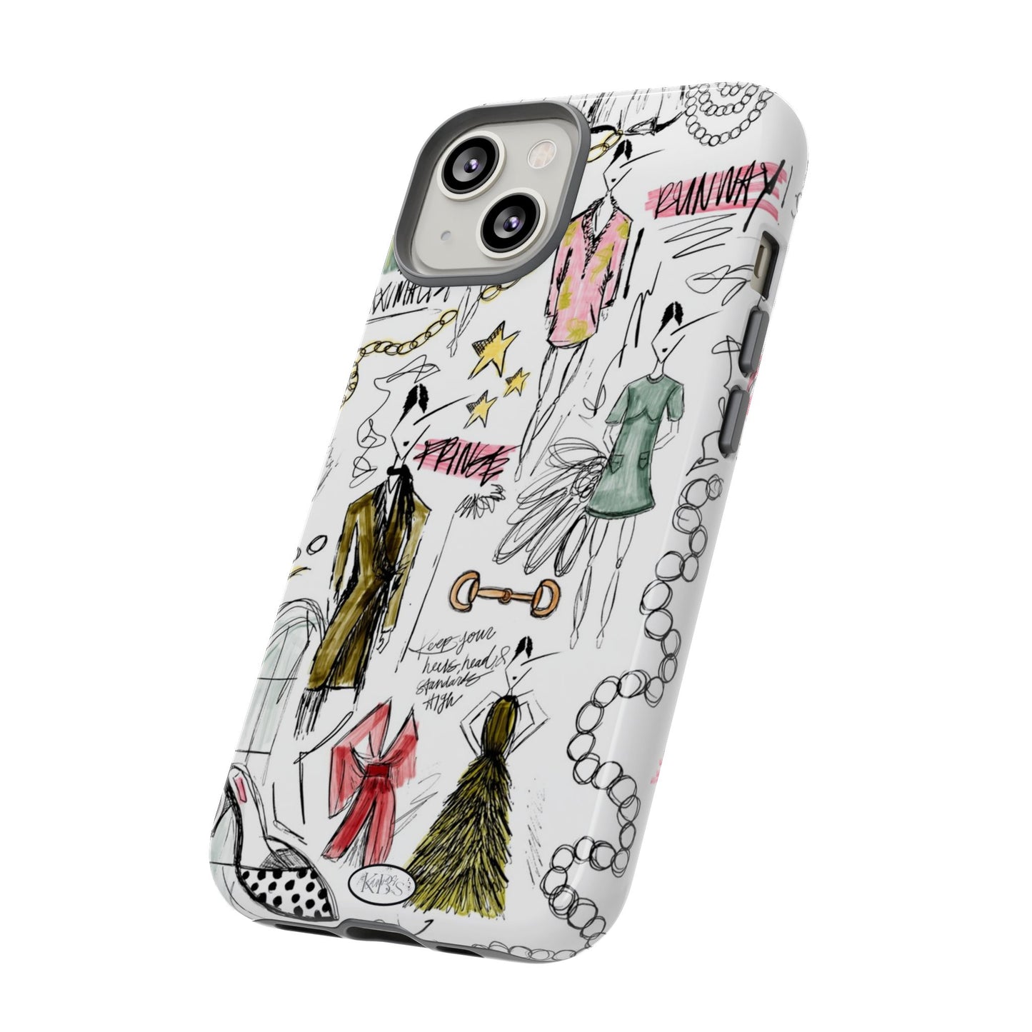 Fashion Sketch Tough Case for iPhone - Multi