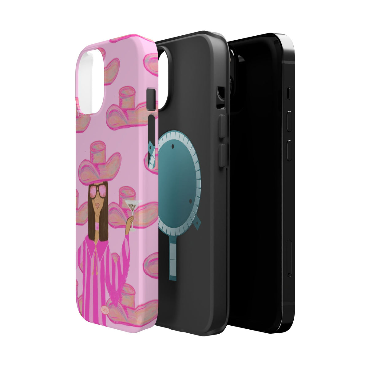 Cocktail Cowgirl MagSafe Case - Pink