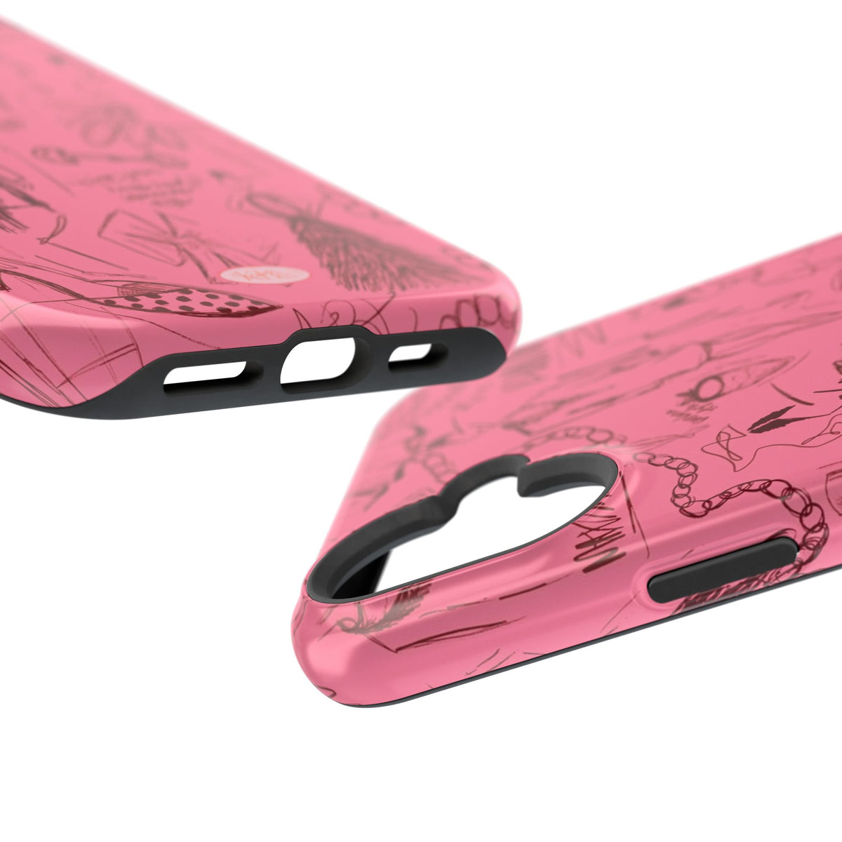 Fashion Sketch Mag Safe Case for iPhone - Maroon