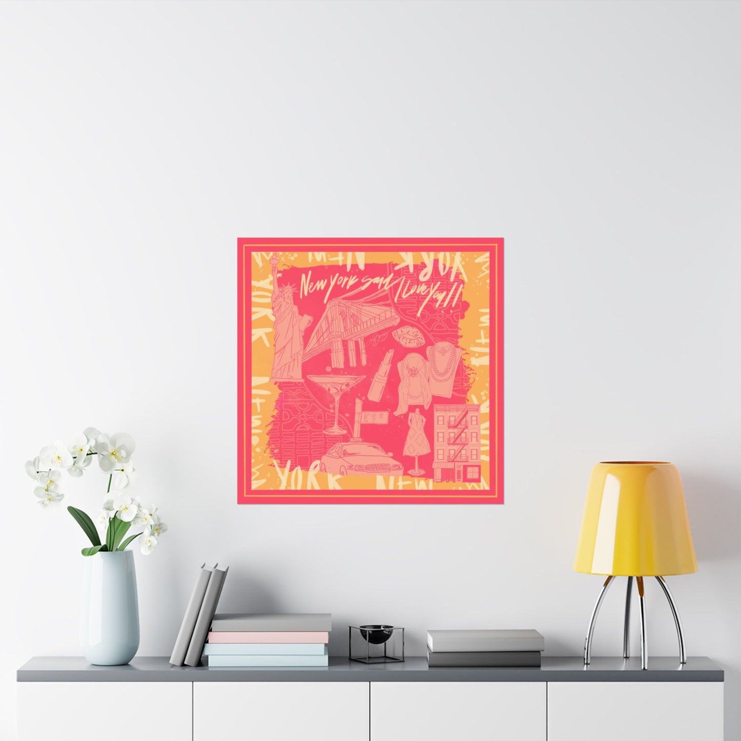 NY Said I Love You Scarf Photo Print