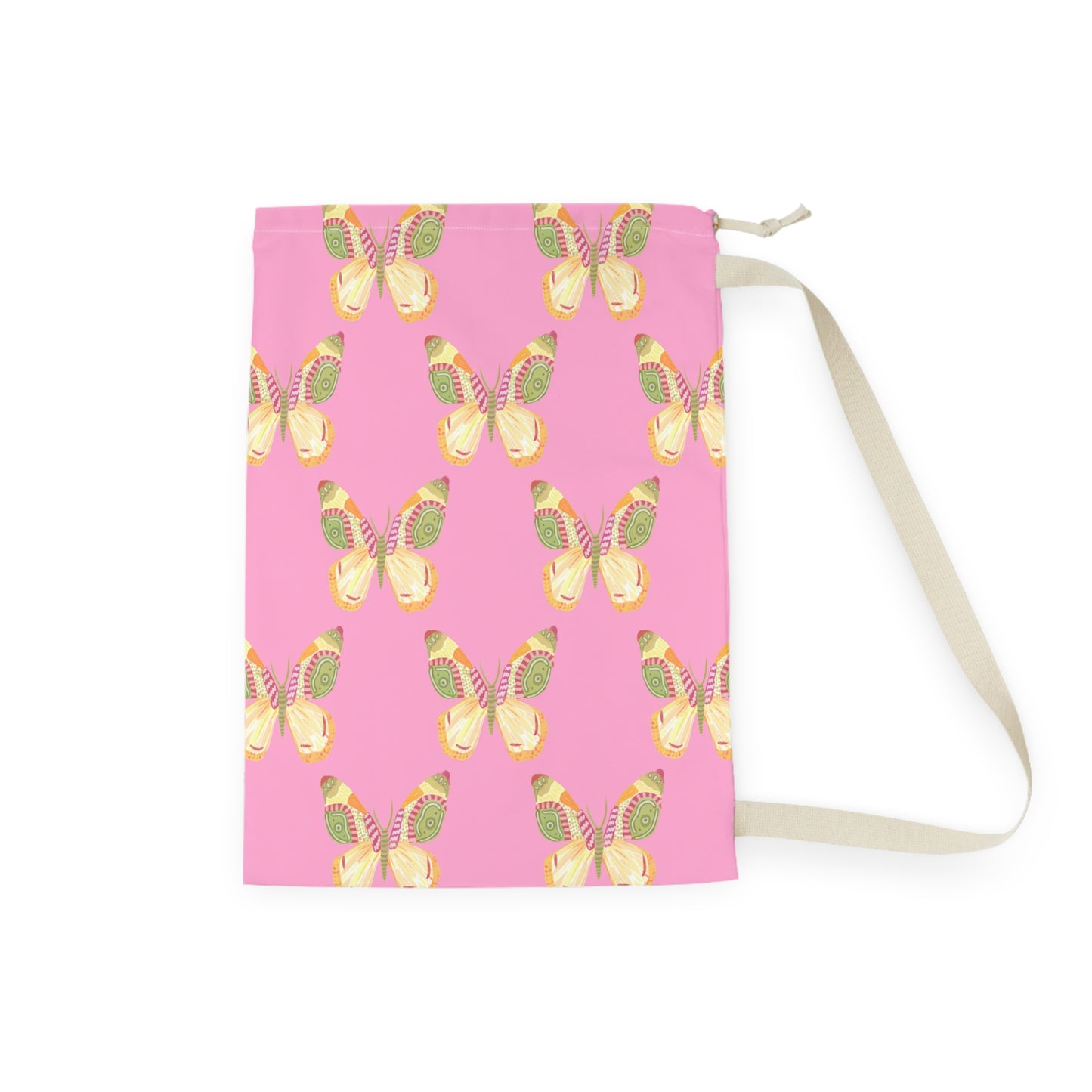 Flutter Pattern Laundry Bag - Pink