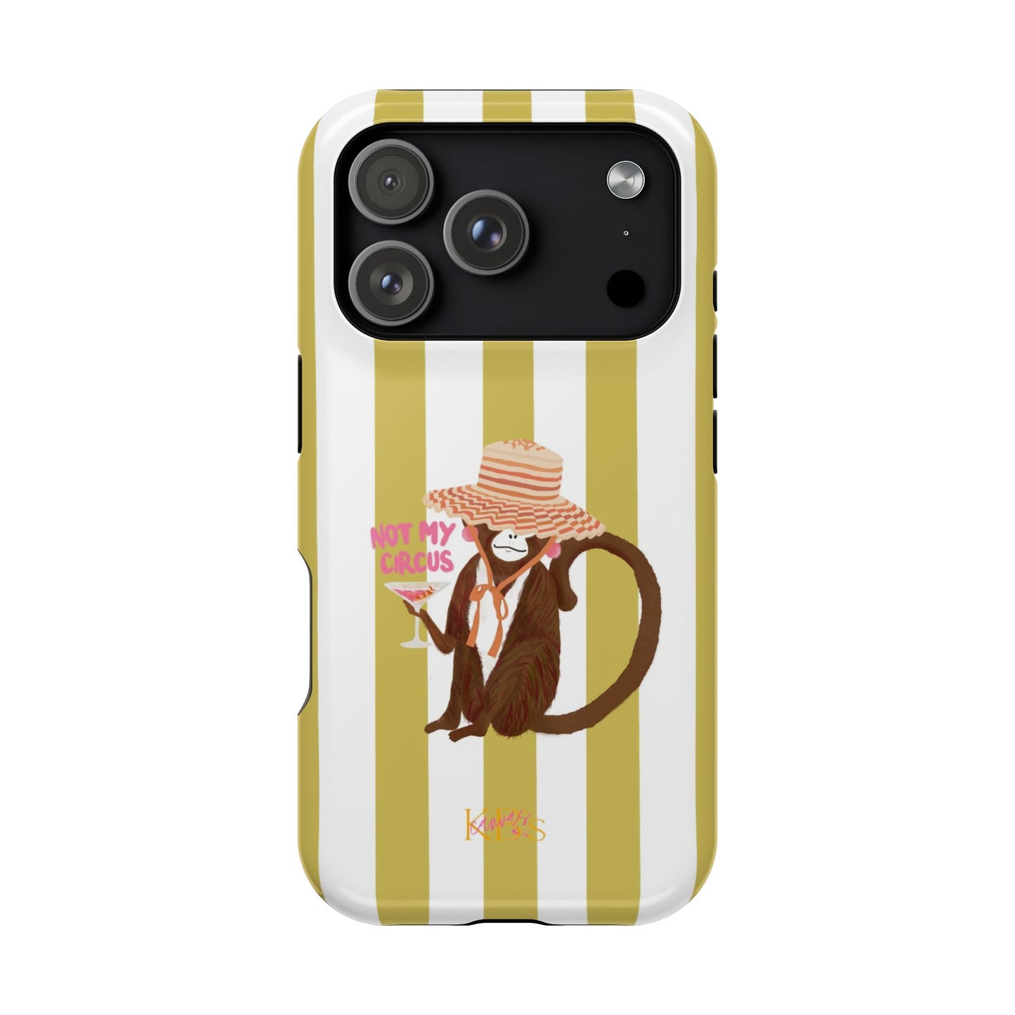 Not My Circus Mag Safe Case - Green Stripe