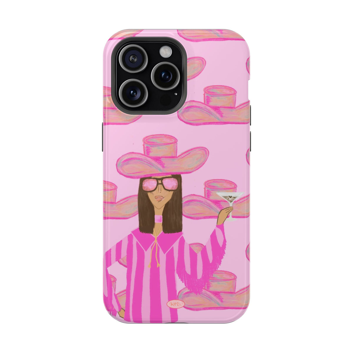 Cocktail Cowgirl MagSafe Case - Pink