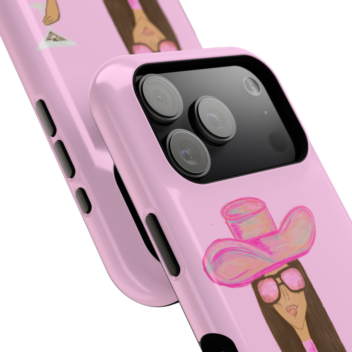 Cocktail Cowgirl Mag Safe Case for iPhone - Pink