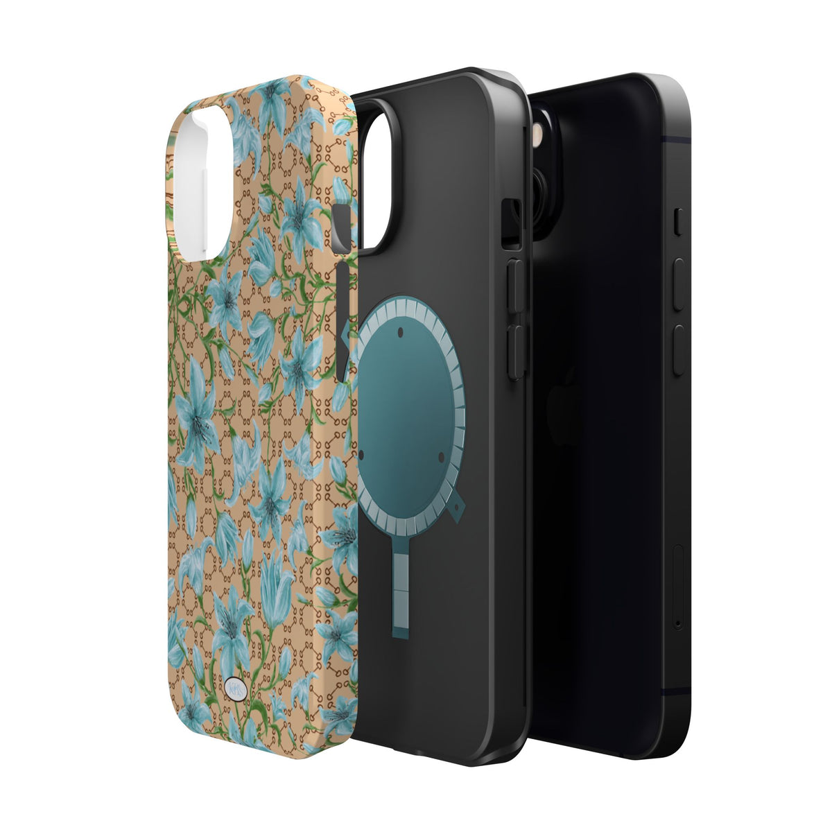Horsebit Fleur Mag Safe Case for iPhone