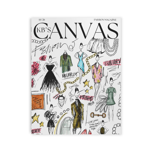 Canvas Magazine Fashion Sketch - Blank