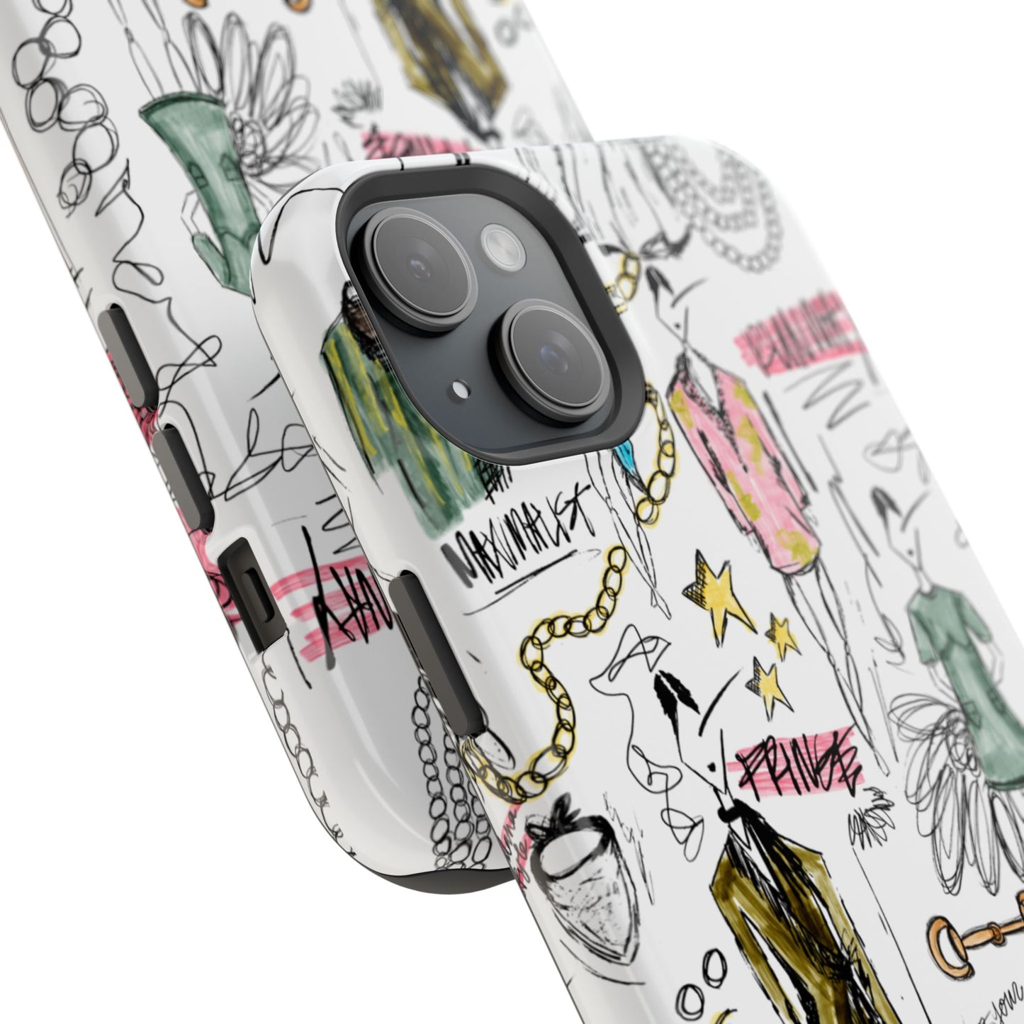 Fashion Sketch Mag Safe Case for iPhone - Multi