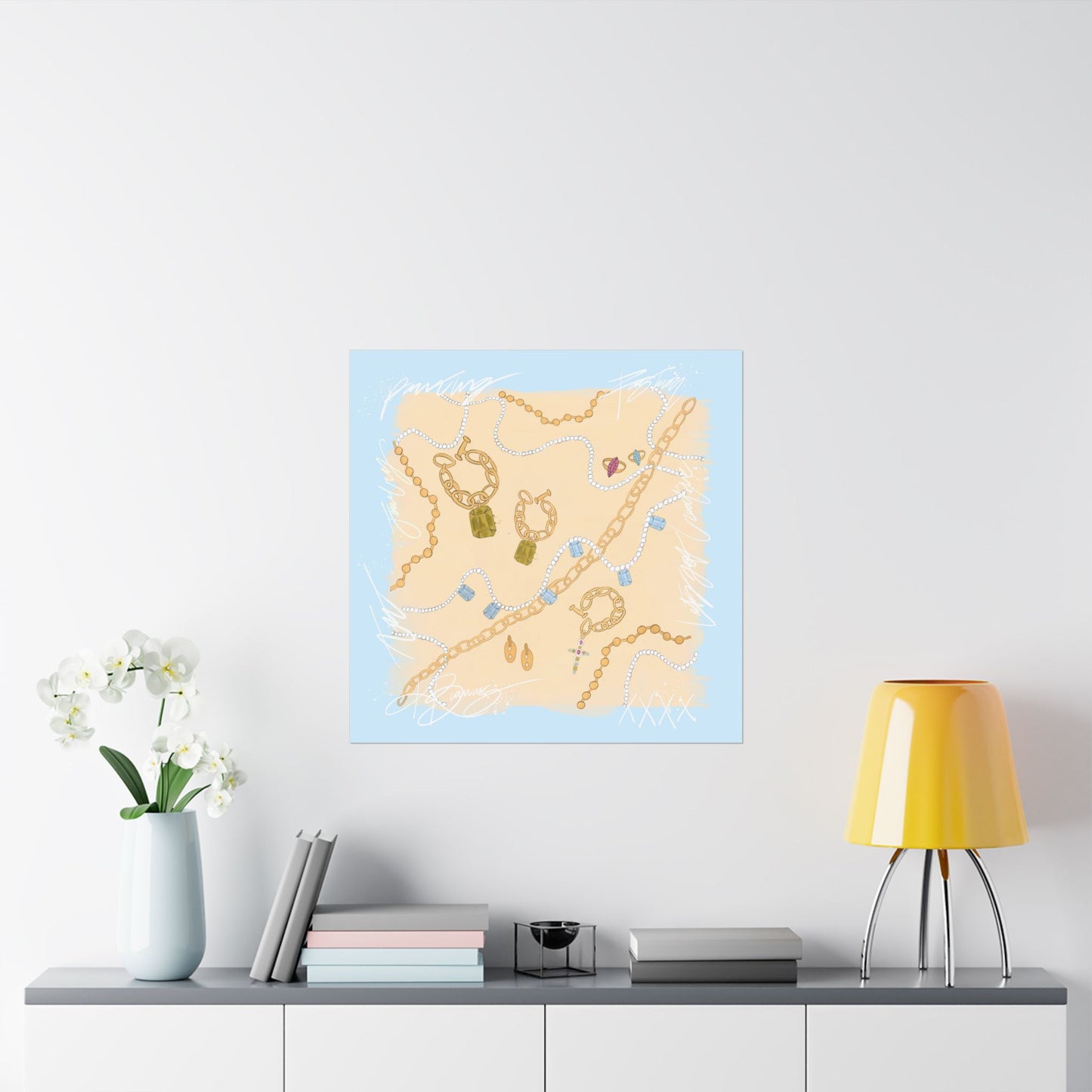 Le Jewel Scarf Photo Print