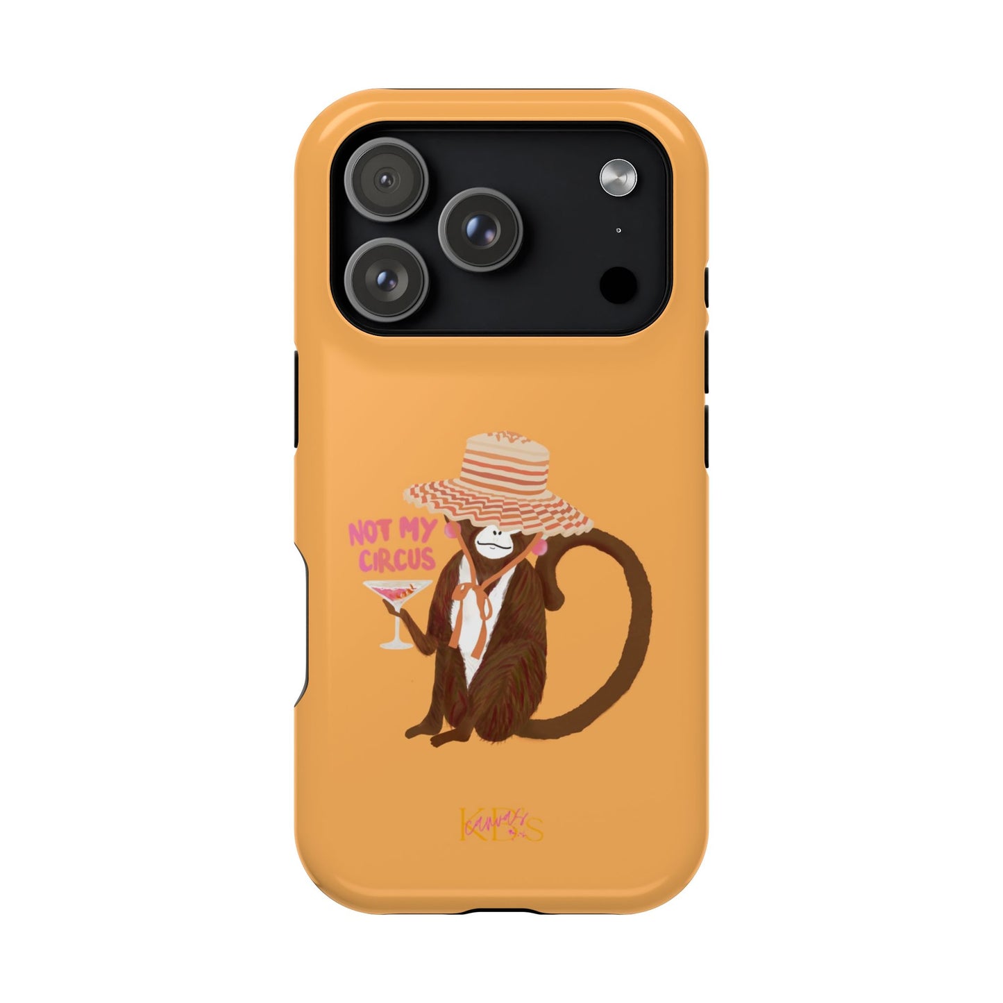 Not My Circus Mag Safe Case - Orange