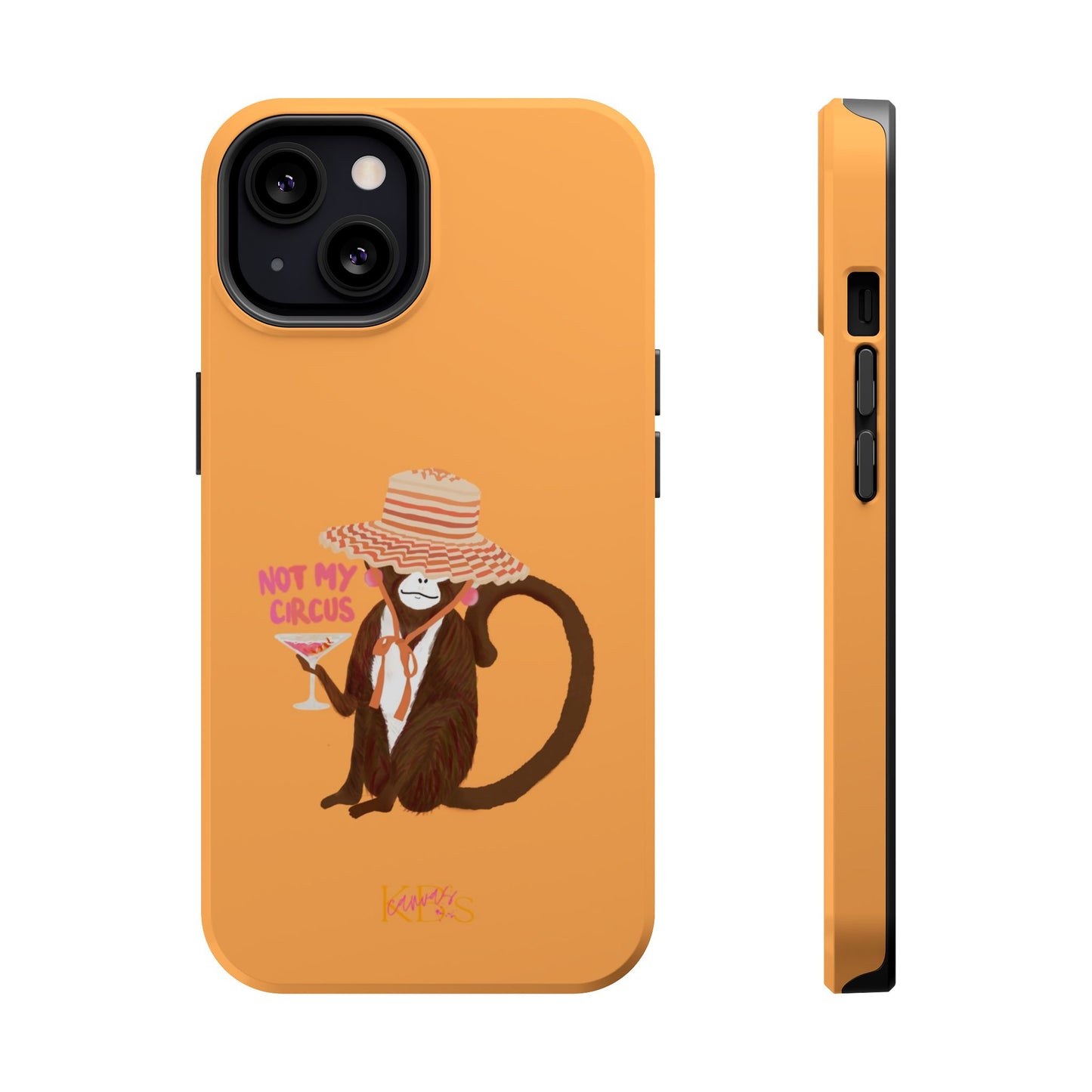 Not My Circus Mag Safe Case - Orange