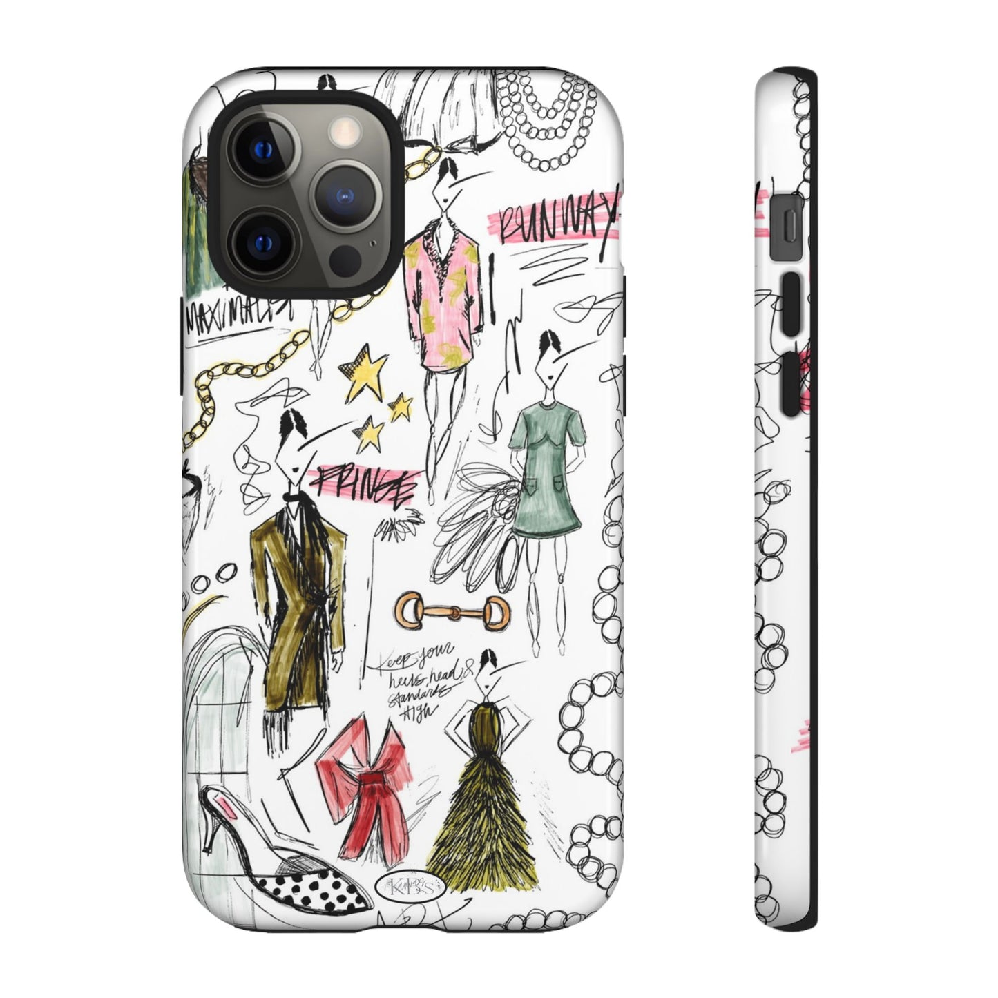 Fashion Sketch Tough Case for iPhone - Multi