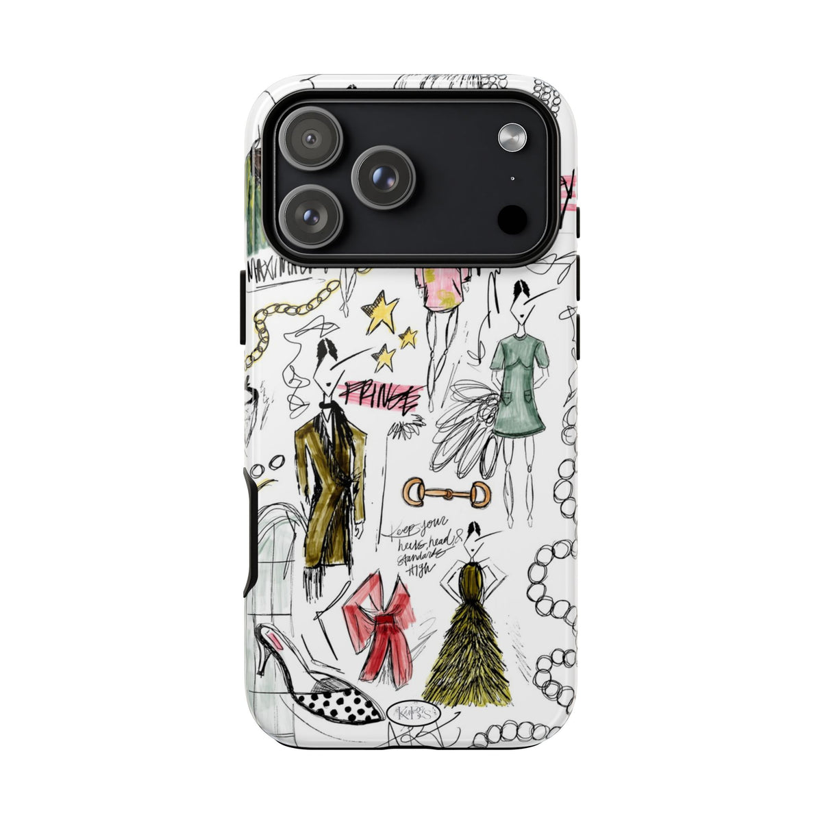 Fashion Sketch Tough Case for iPhone - Multi