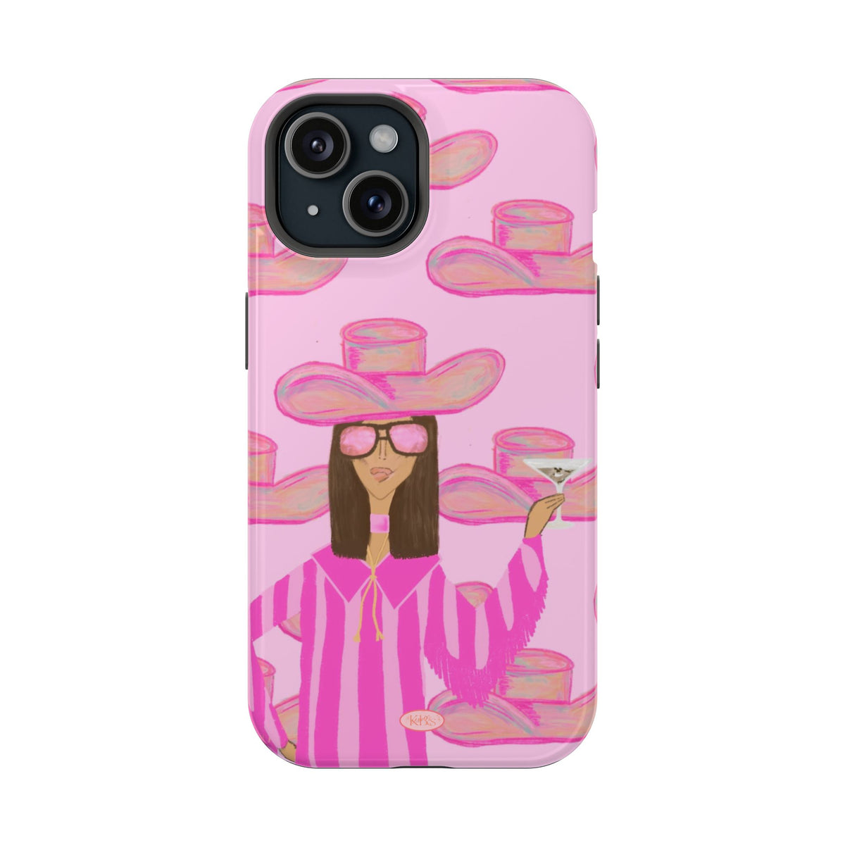 Cocktail Cowgirl MagSafe Case - Pink