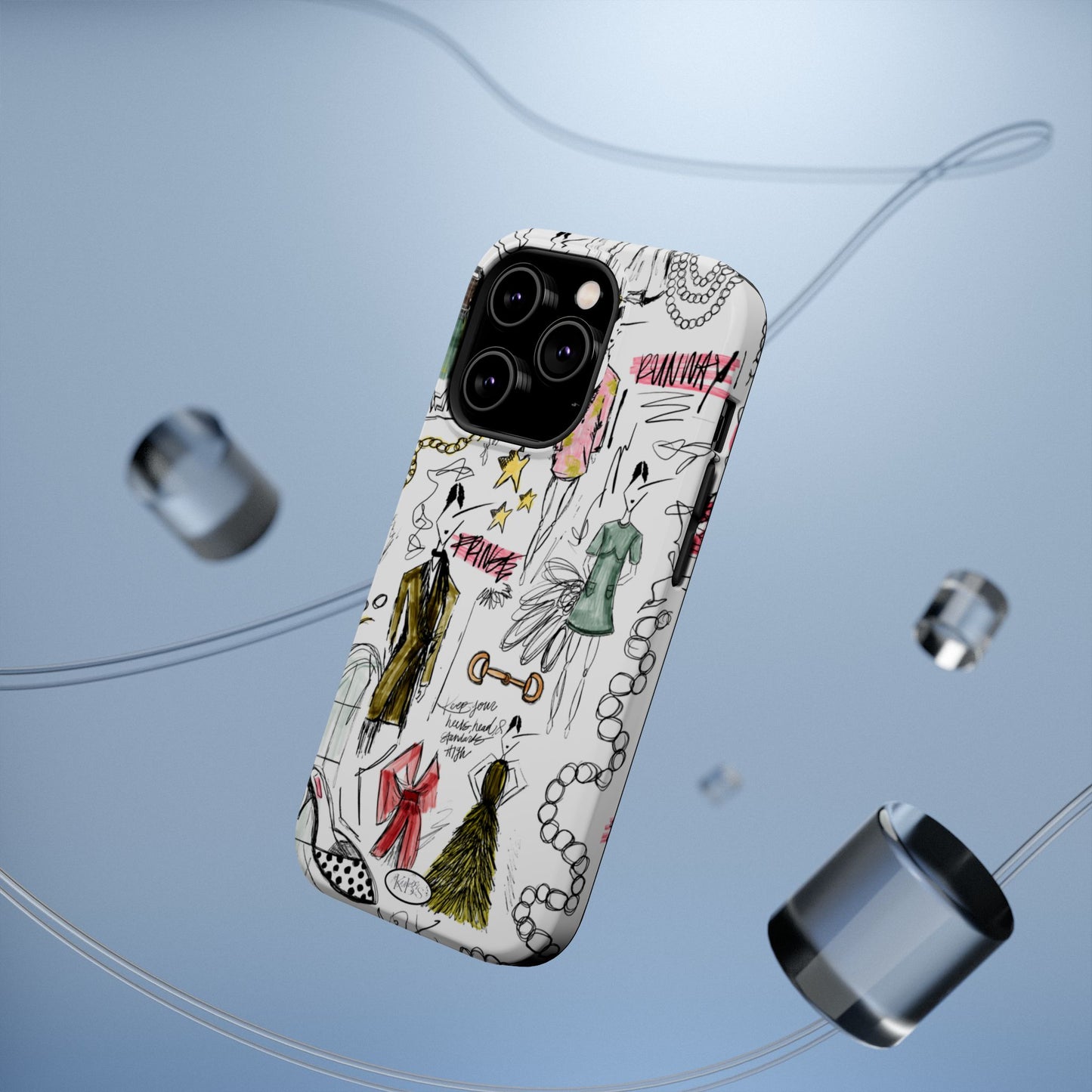 Fashion Sketch Mag Safe Case for iPhone - Multi