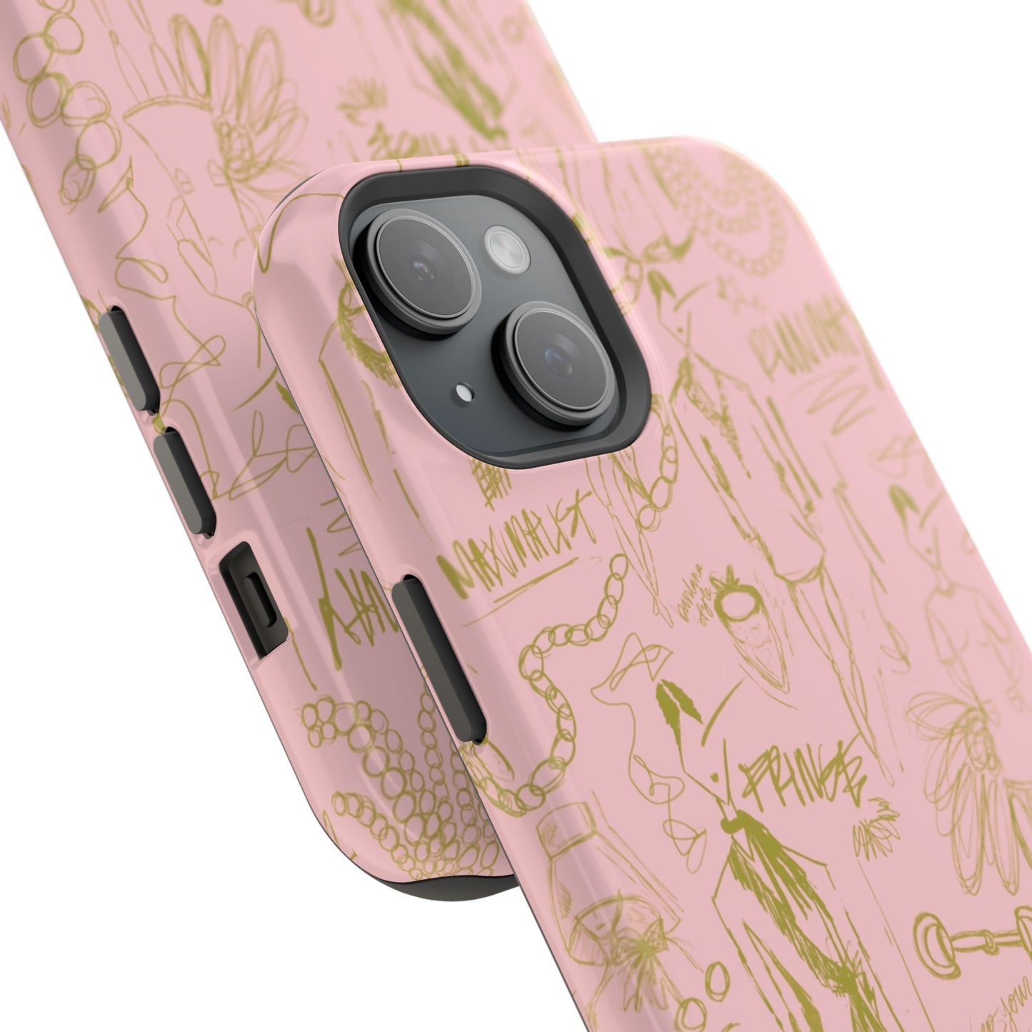 Fashion Sketch Mag Safe Case for iPhone - Pink