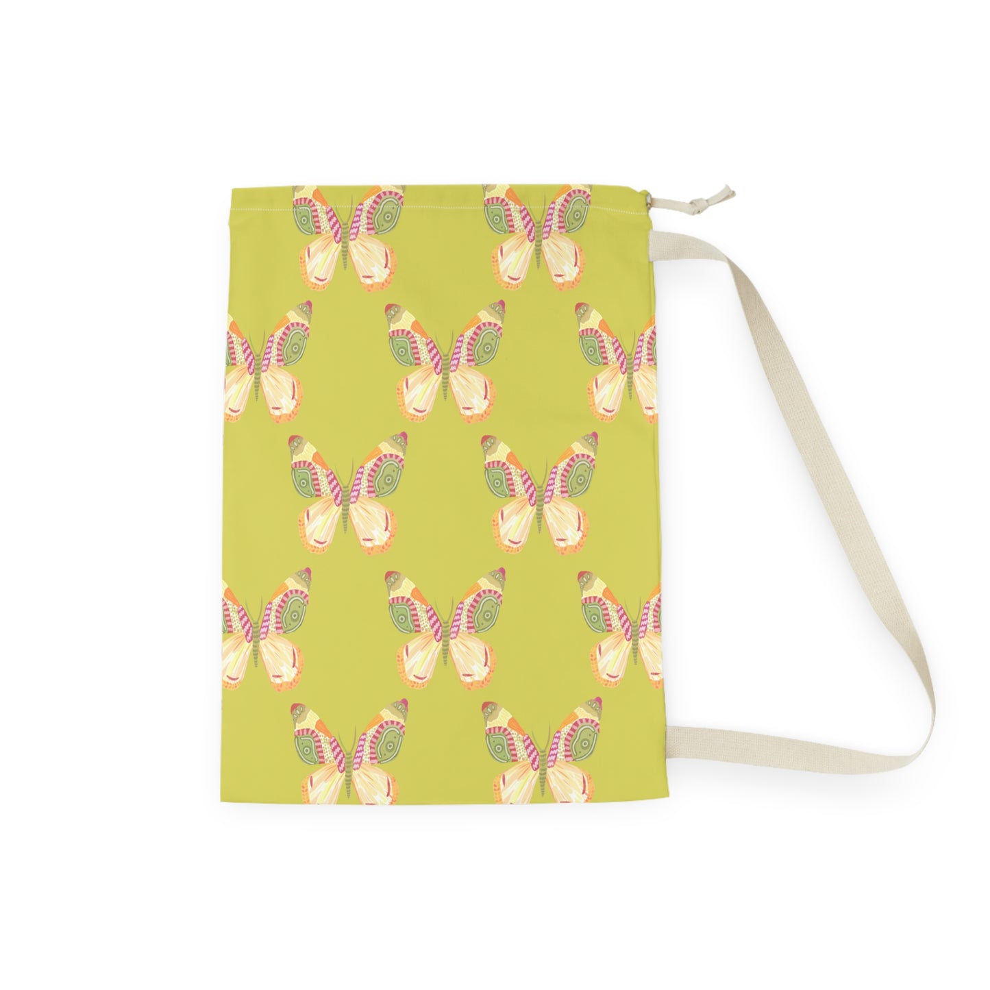 Flutter Pattern Laundry Bag - Green