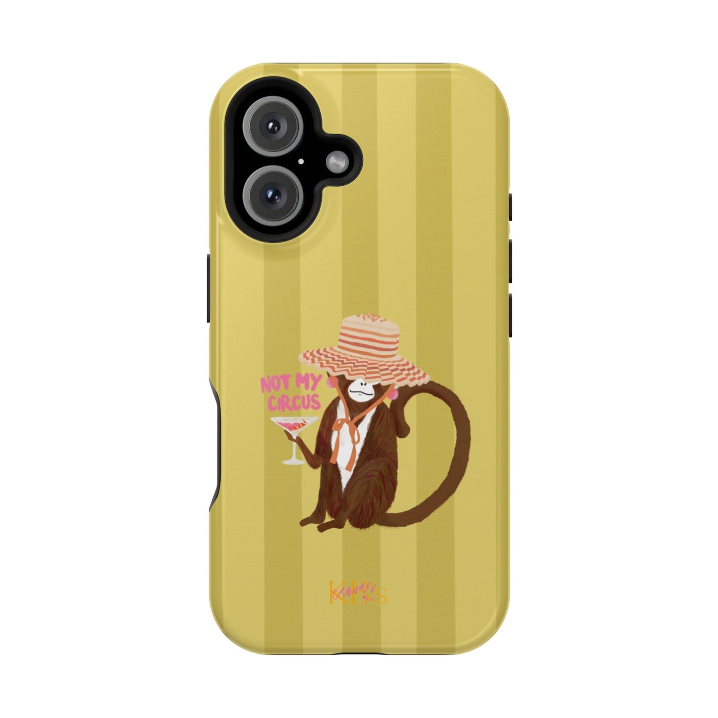 Not My Circus Mag Safe Case - Green Stripe