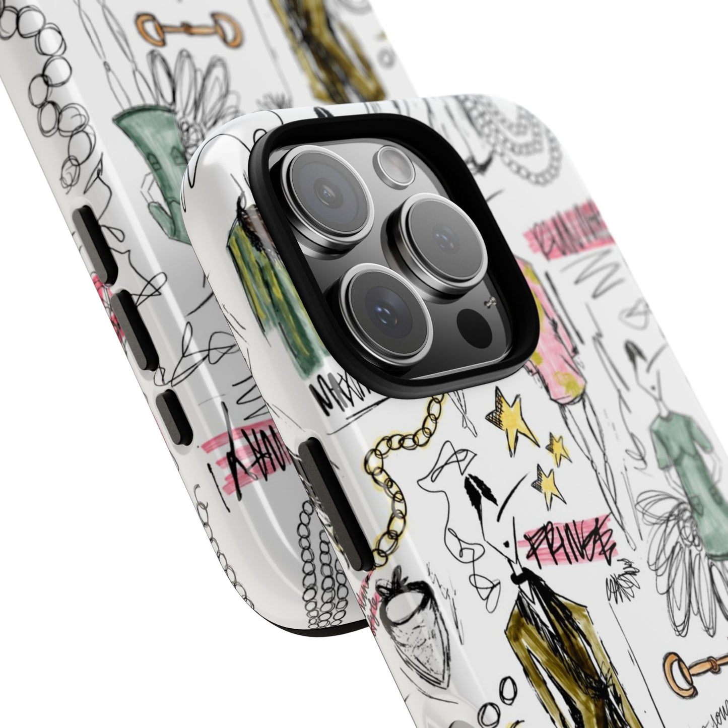 Fashion Sketch Tough Case for iPhone - Multi