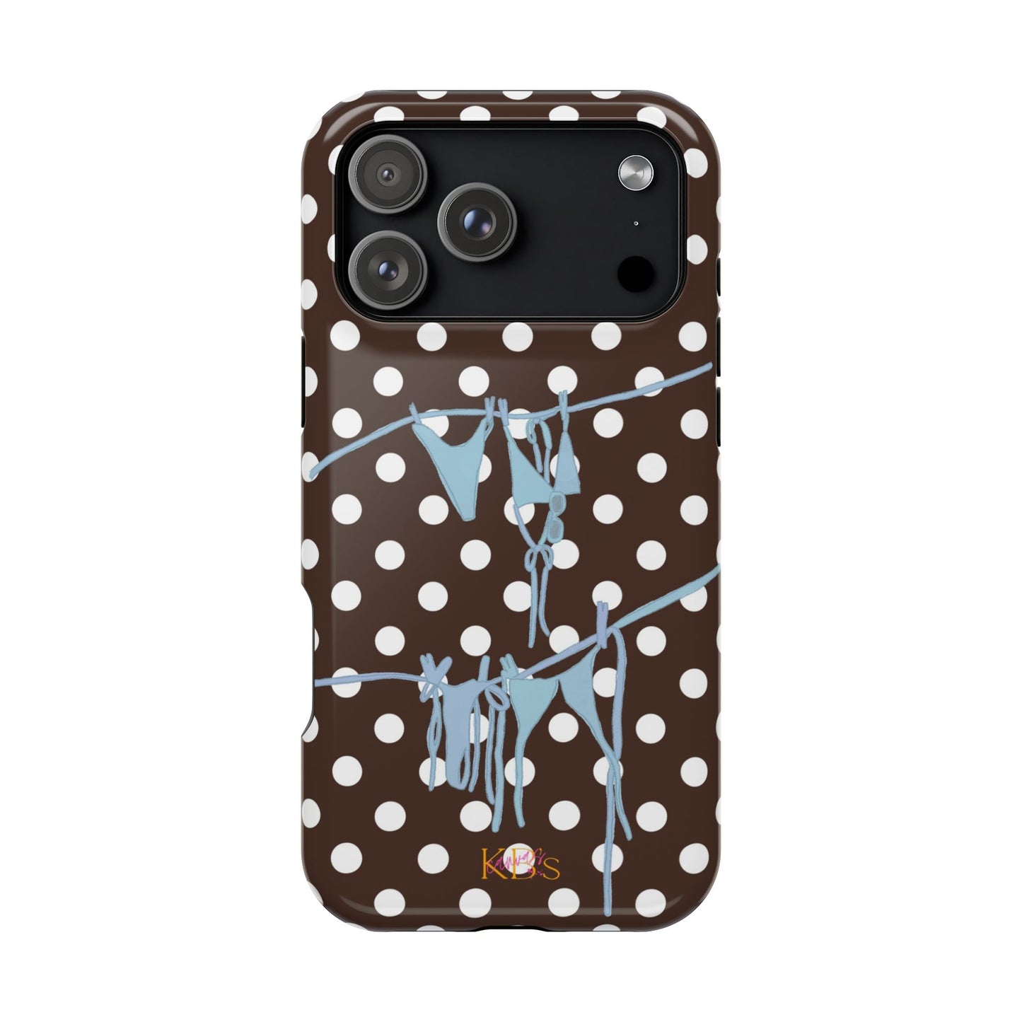 Brown Polka Dot Bikini Mag Safe Case