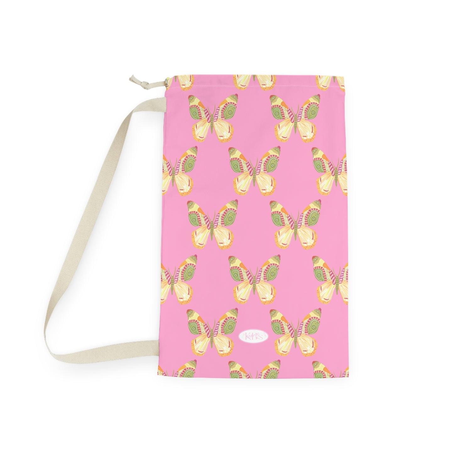 Flutter Pattern Laundry Bag - Pink