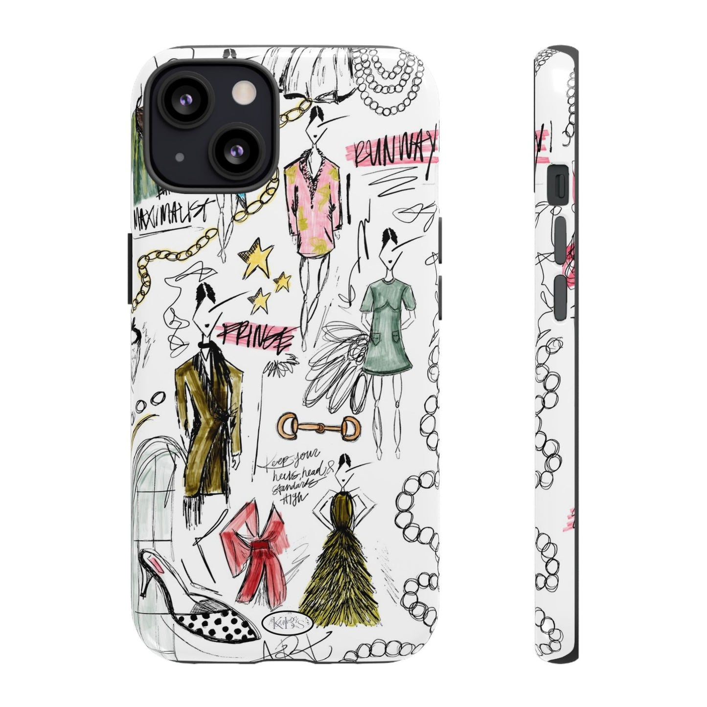 Fashion Sketch Tough Case for iPhone - Multi