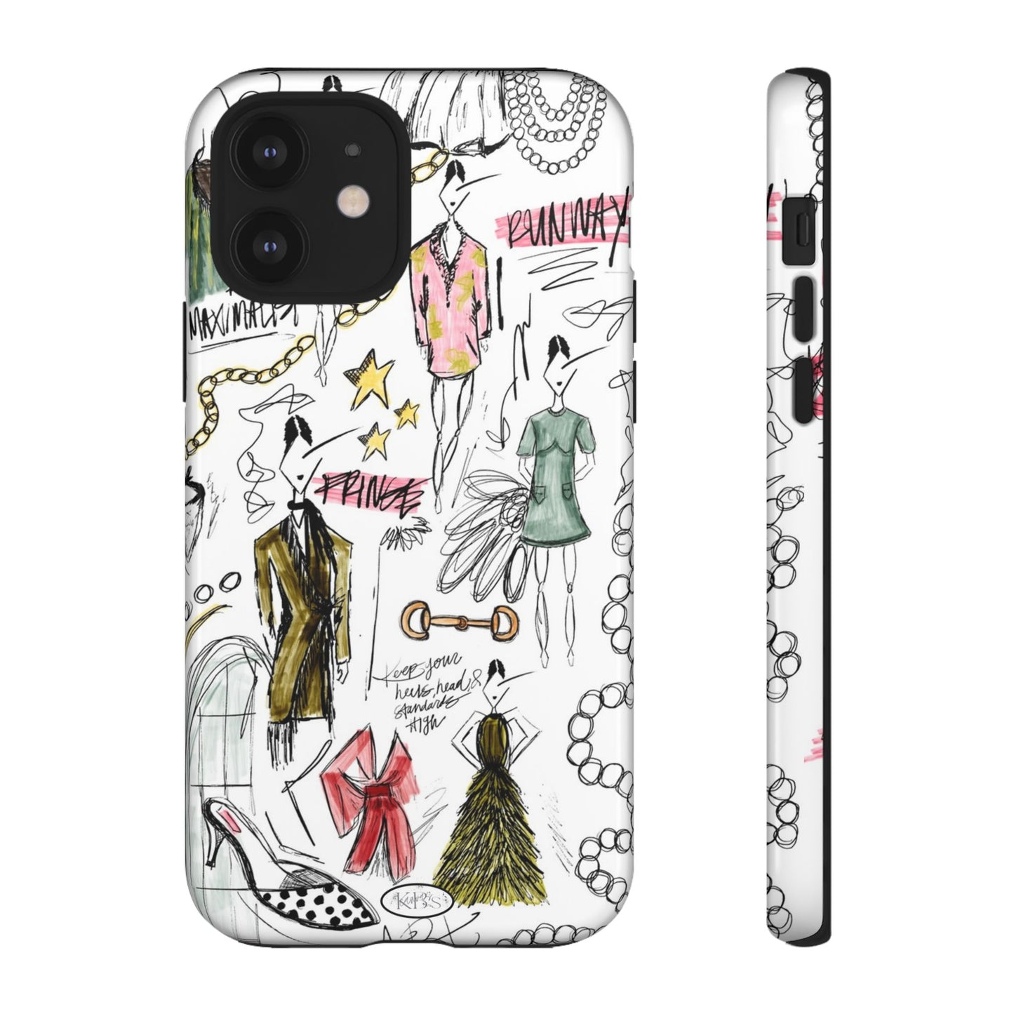 Fashion Sketch Tough Case for iPhone - Multi