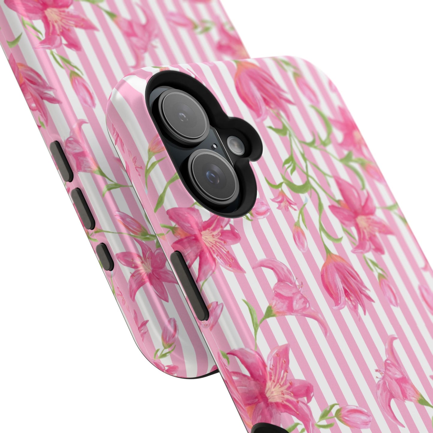 Azalea Stripe Mag Safe Case for iPhone - Pink