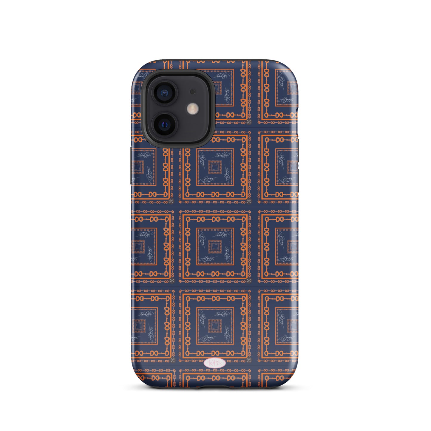 Navy & Orange Horsebit Tough Case
