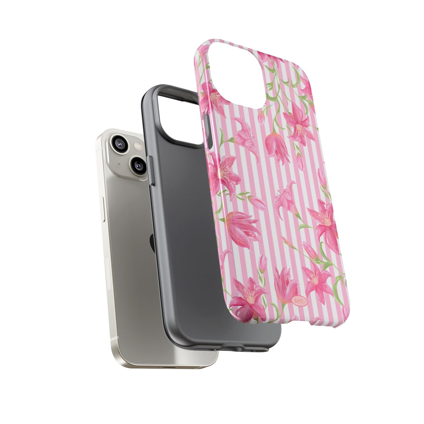 Azalea Stripe Tough Case for iPhone - Pink