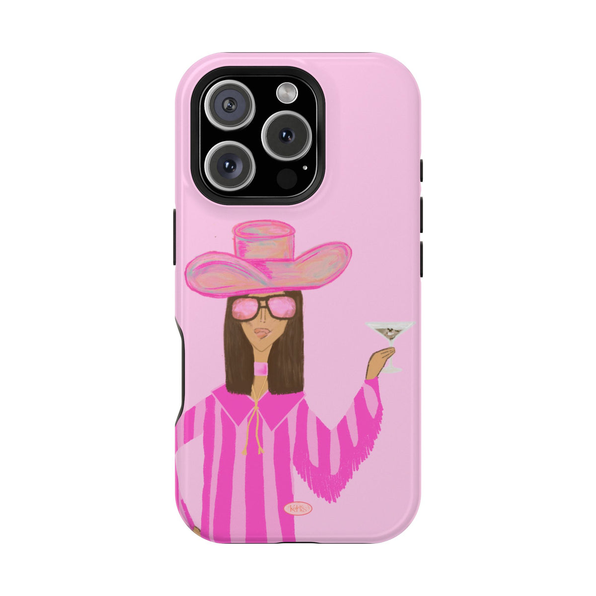 Cocktail Cowgirl Mag Safe Case for iPhone - Pink