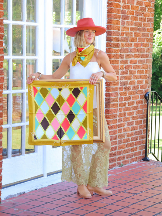 Marquis Mosaic Silk Scarf