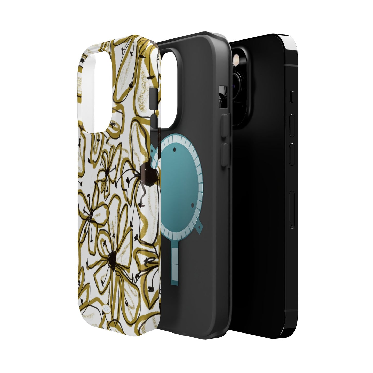 Floral Sketch Mag Safe Case for iPhone