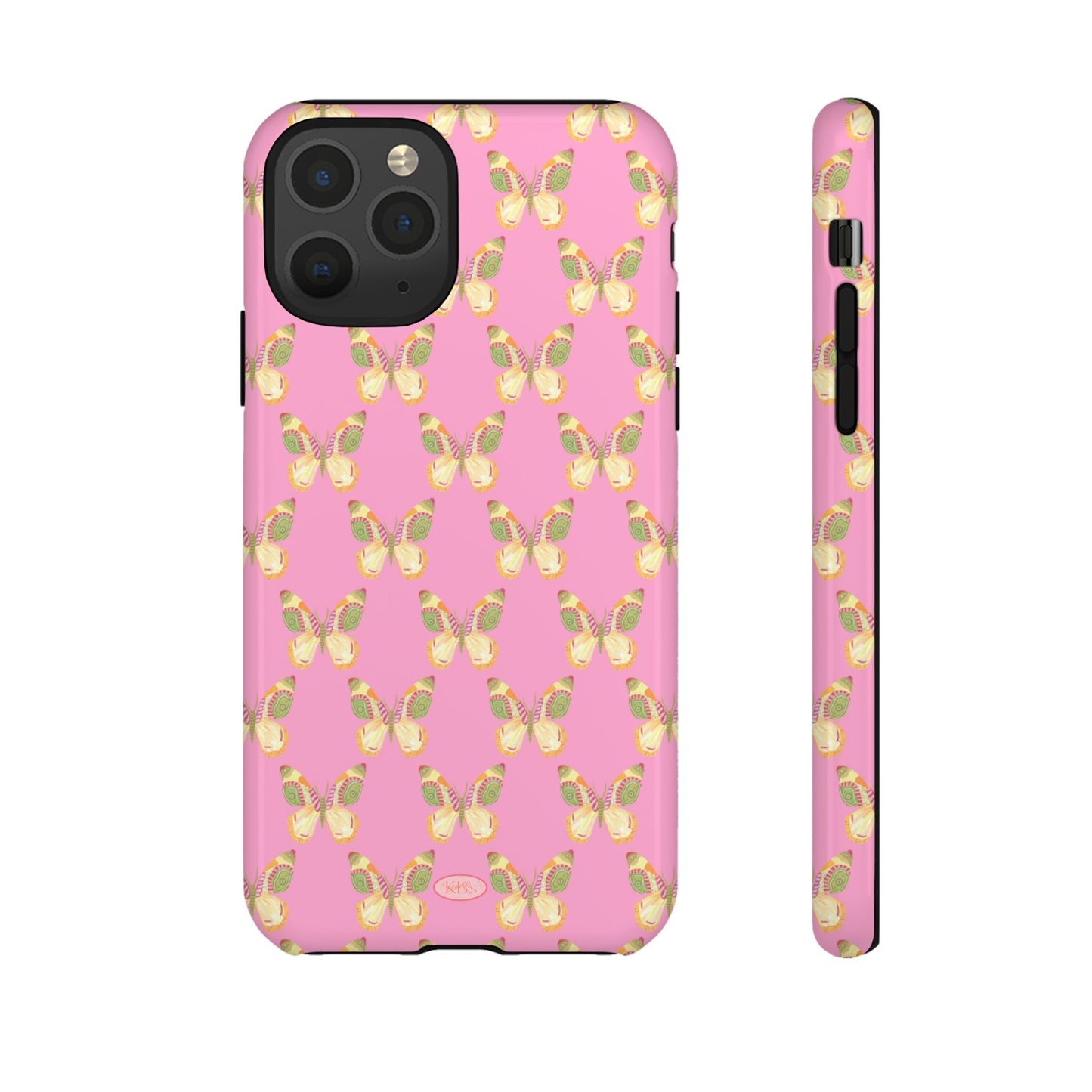 Flutter Pattern Tough Case - Pink