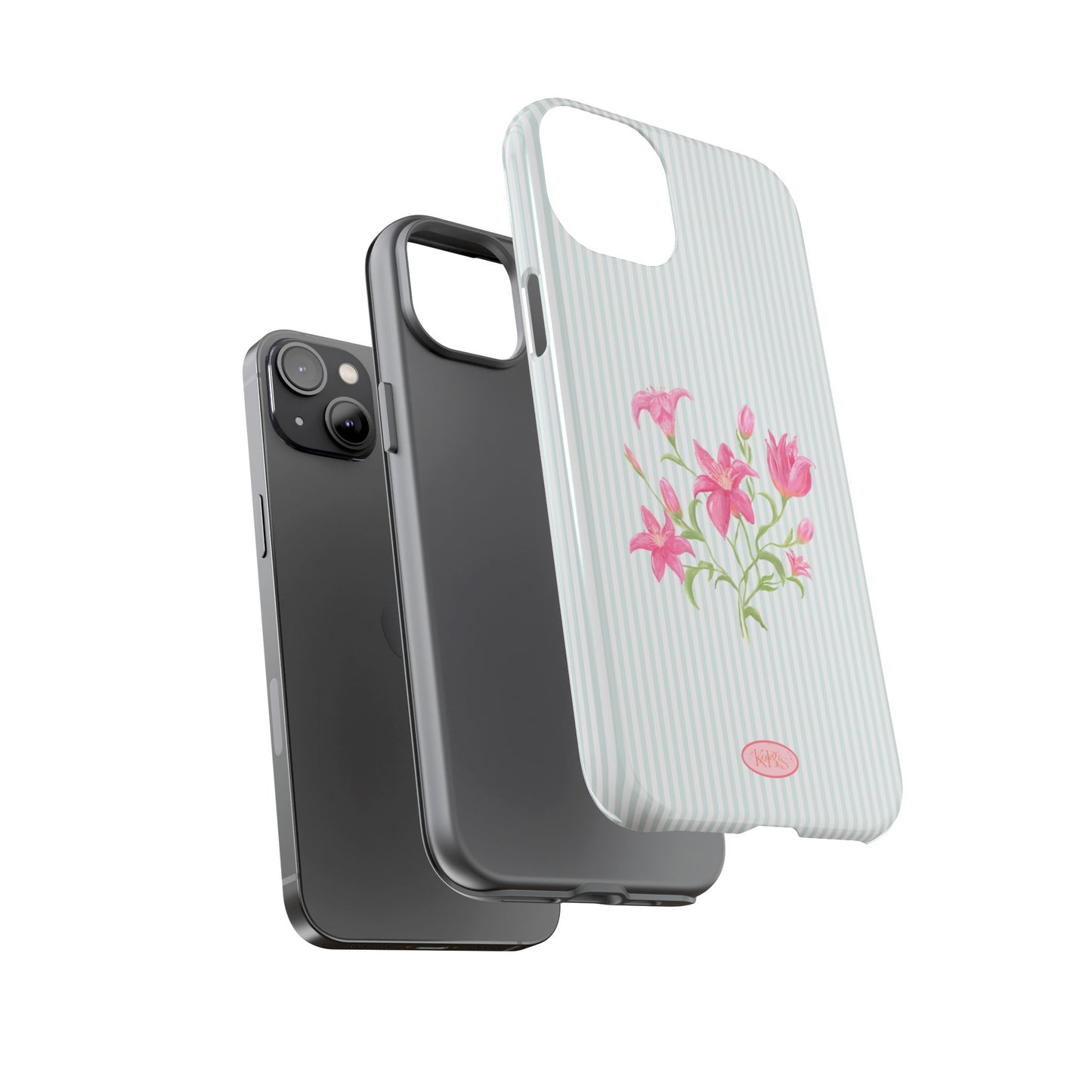 Lily Bloom Tough Case for iPhone - Blue