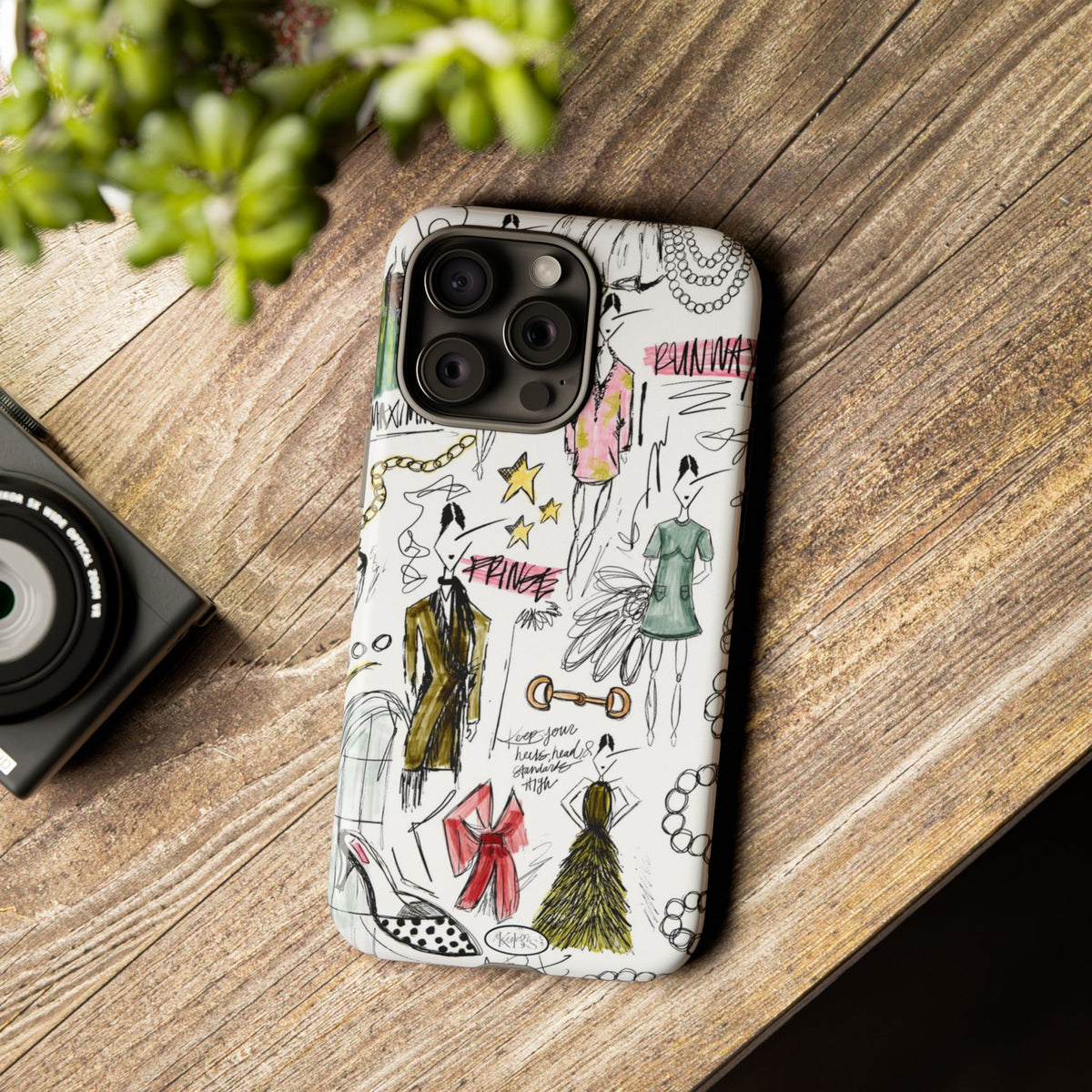 Fashion Sketch Tough Case for iPhone - Multi