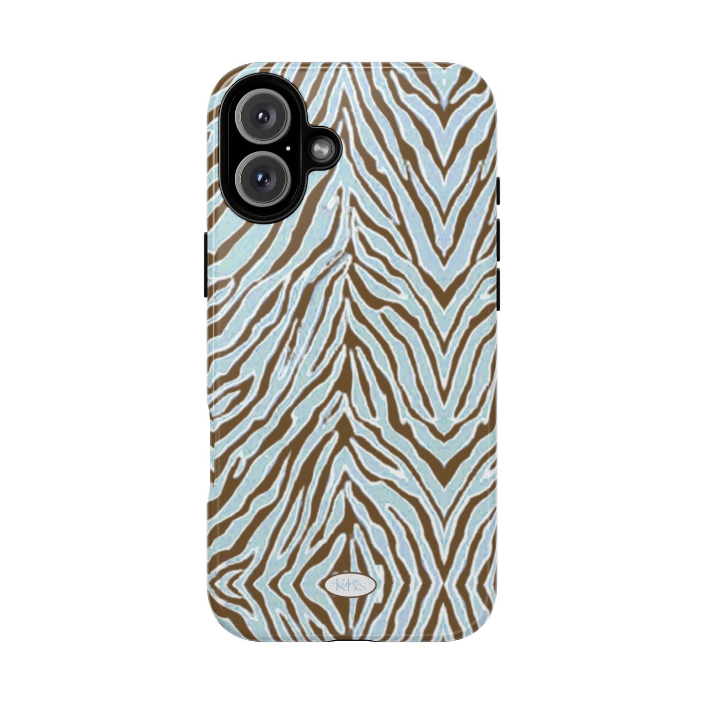 Zebra Bleu Tough Case
