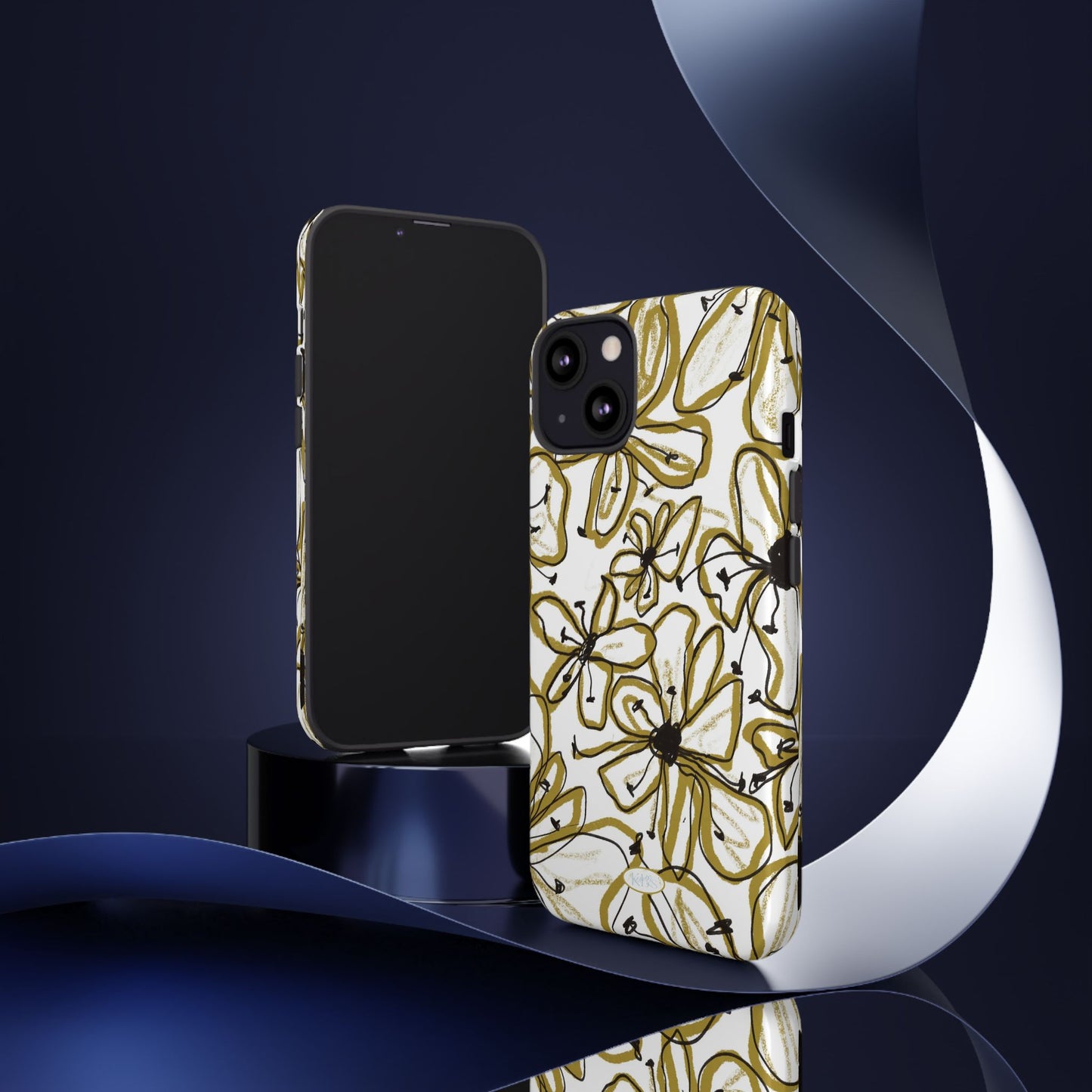 Floral Sketch Tough Case for iPhone