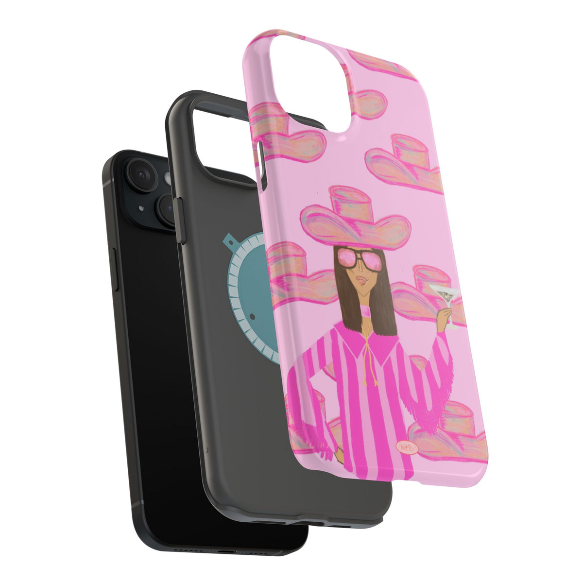 Cocktail Cowgirl MagSafe Case - Pink
