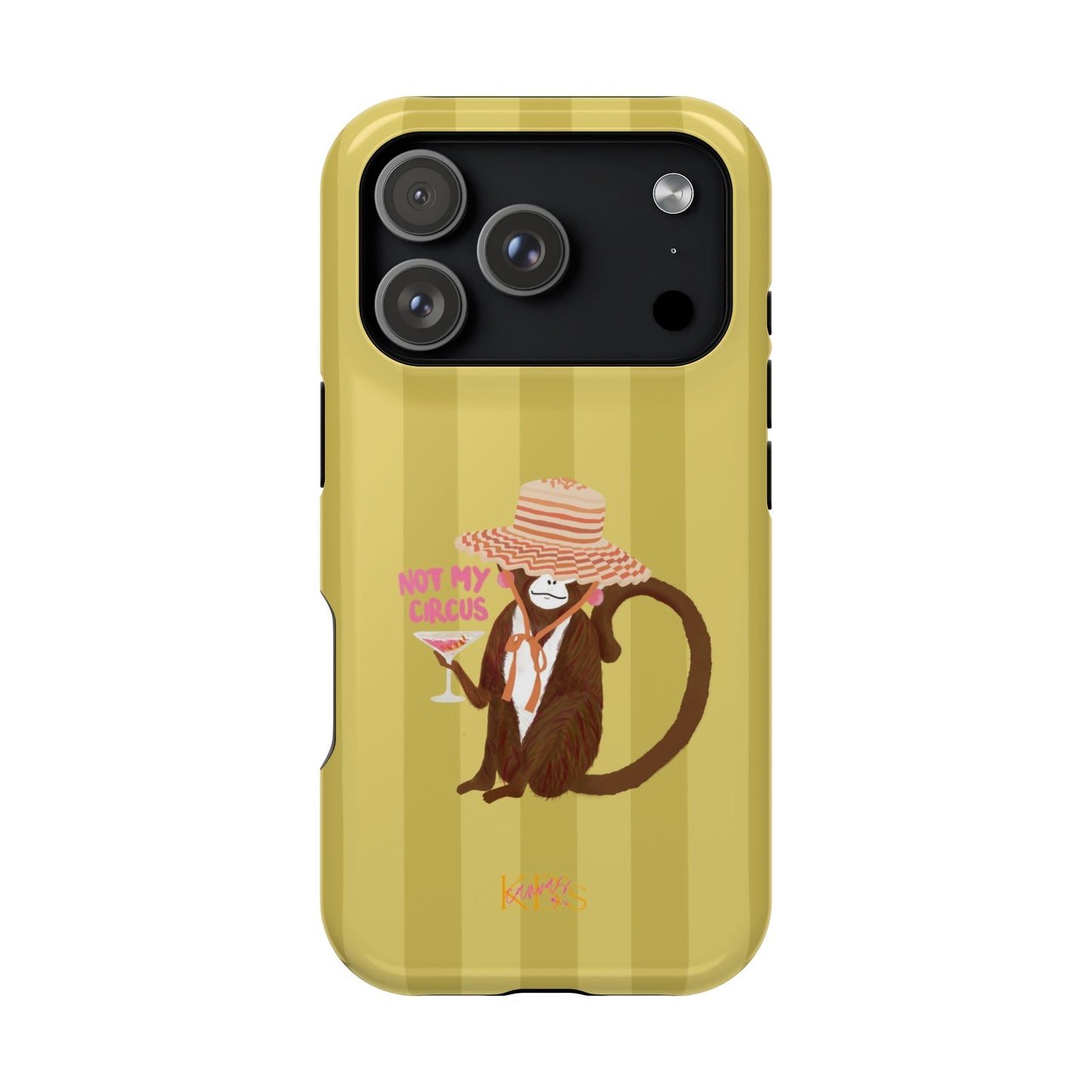 Not My Circus Mag Safe Case - Green Stripe