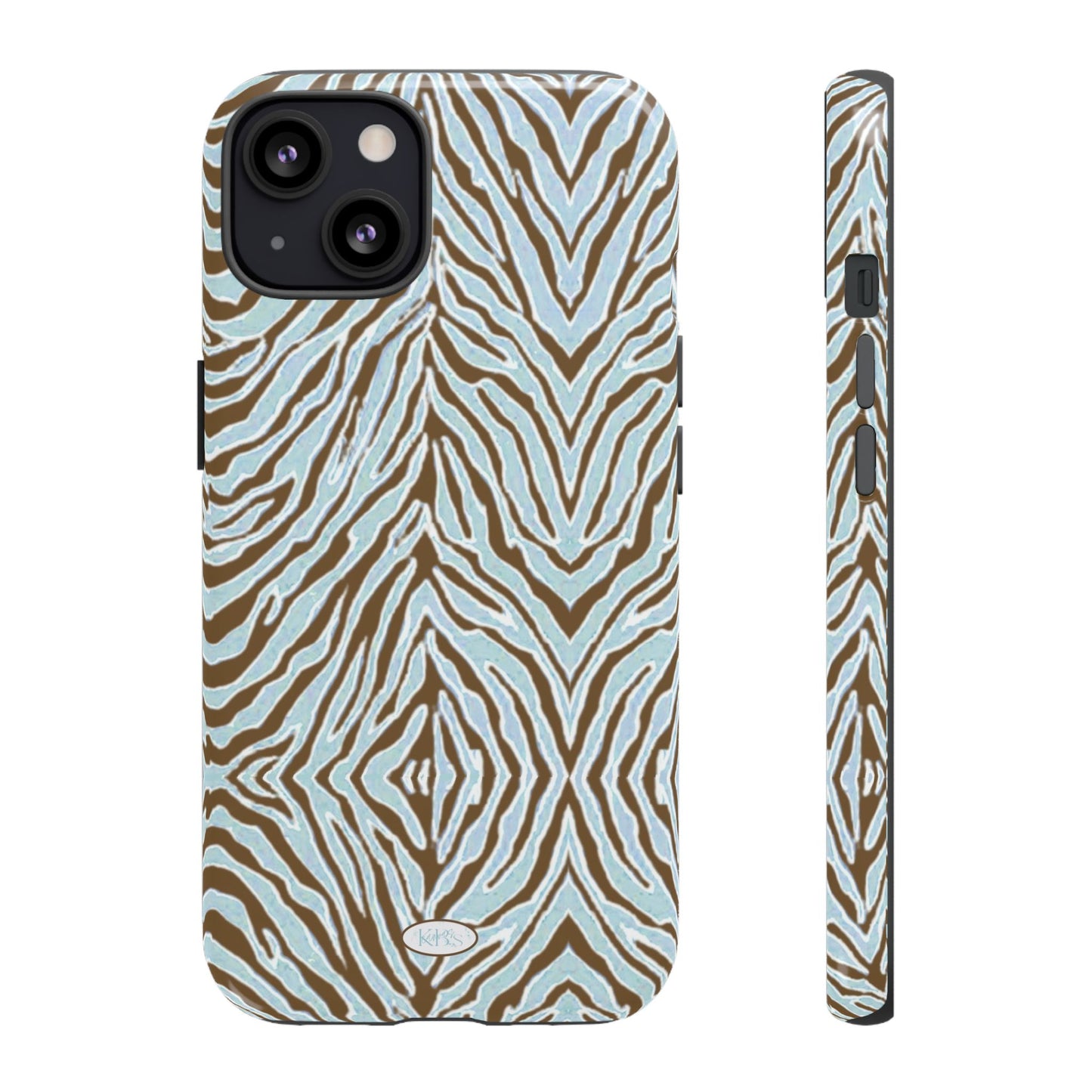Zebra Bleu Tough Case for iPhone