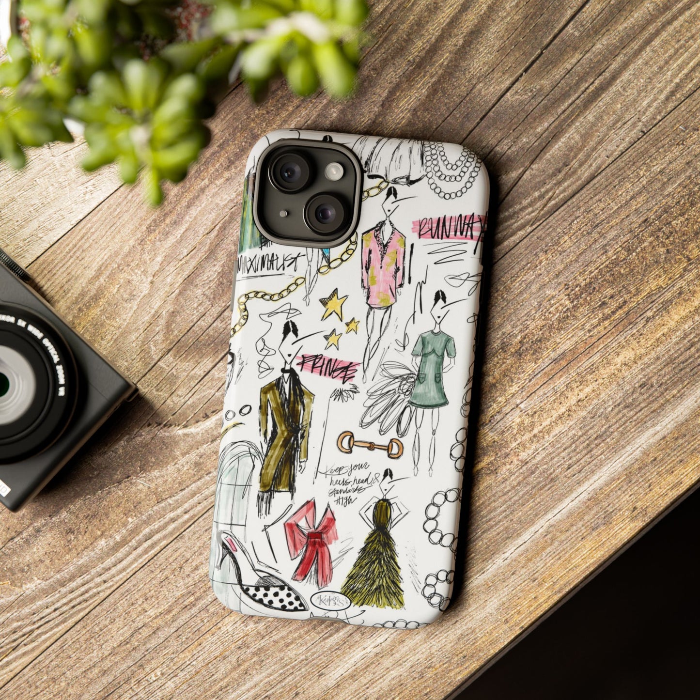 Fashion Sketch Tough Case for iPhone - Multi