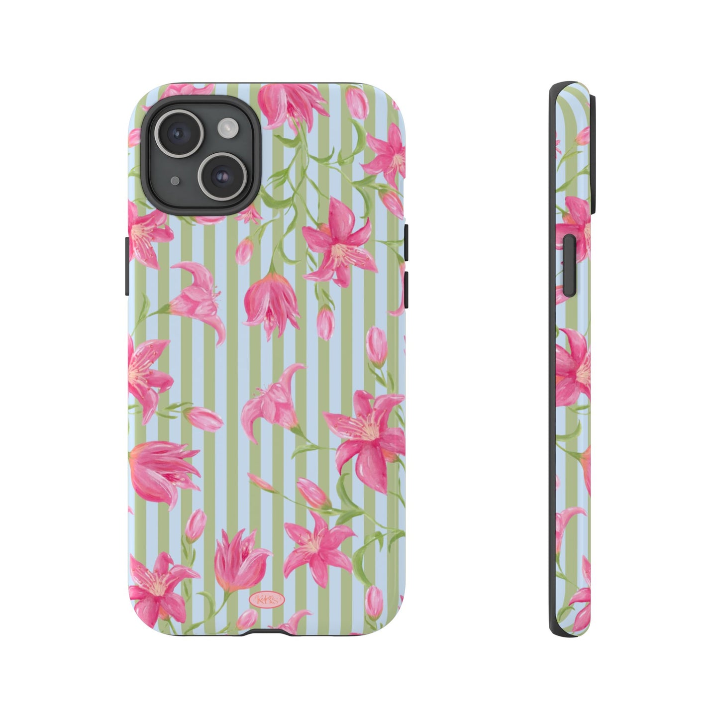 Azalea Stripe Tough Case for iPhone - Blue & Green