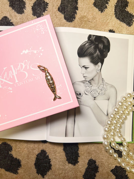 Sardine D’Or Scarf Charm