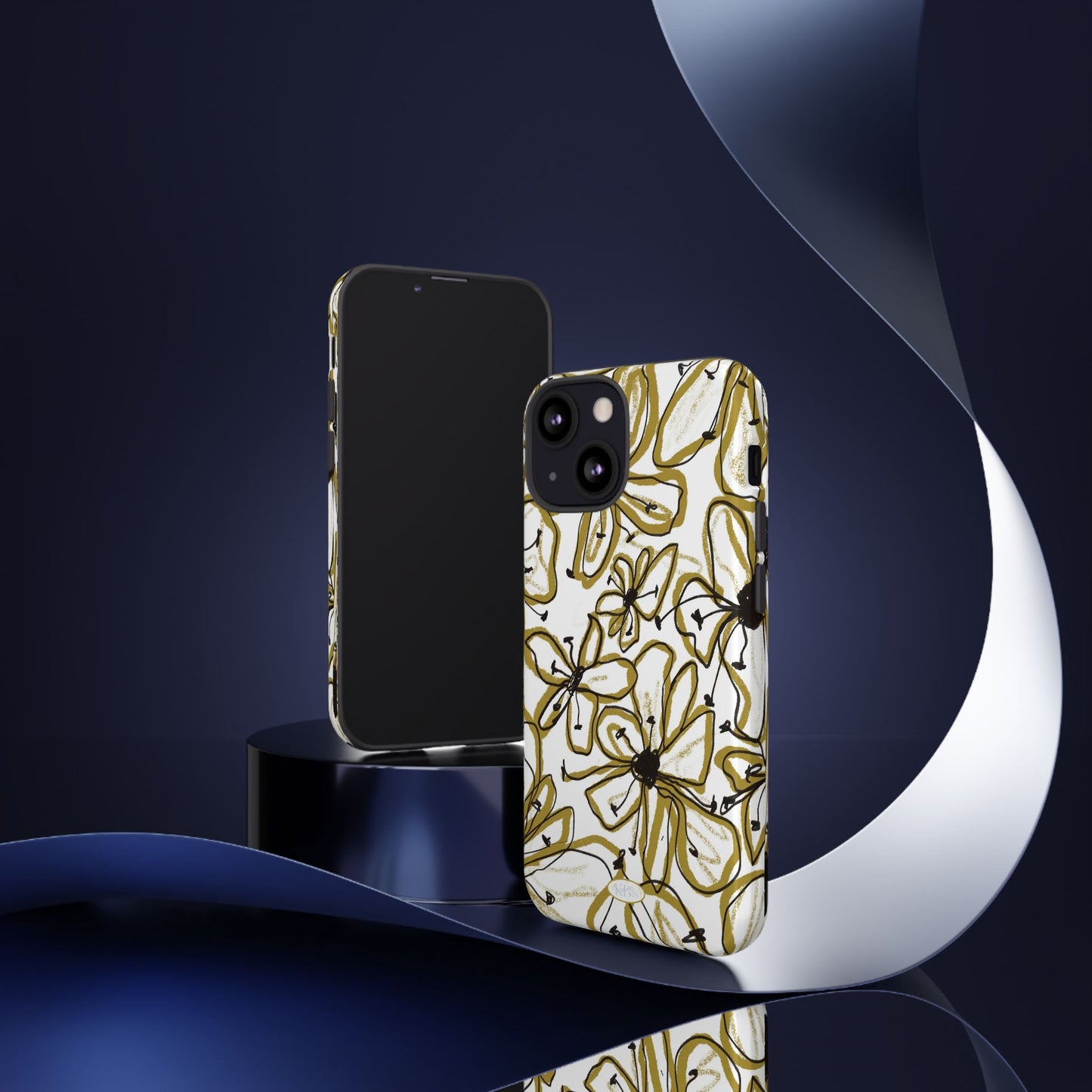 Floral Sketch Tough Case for iPhone