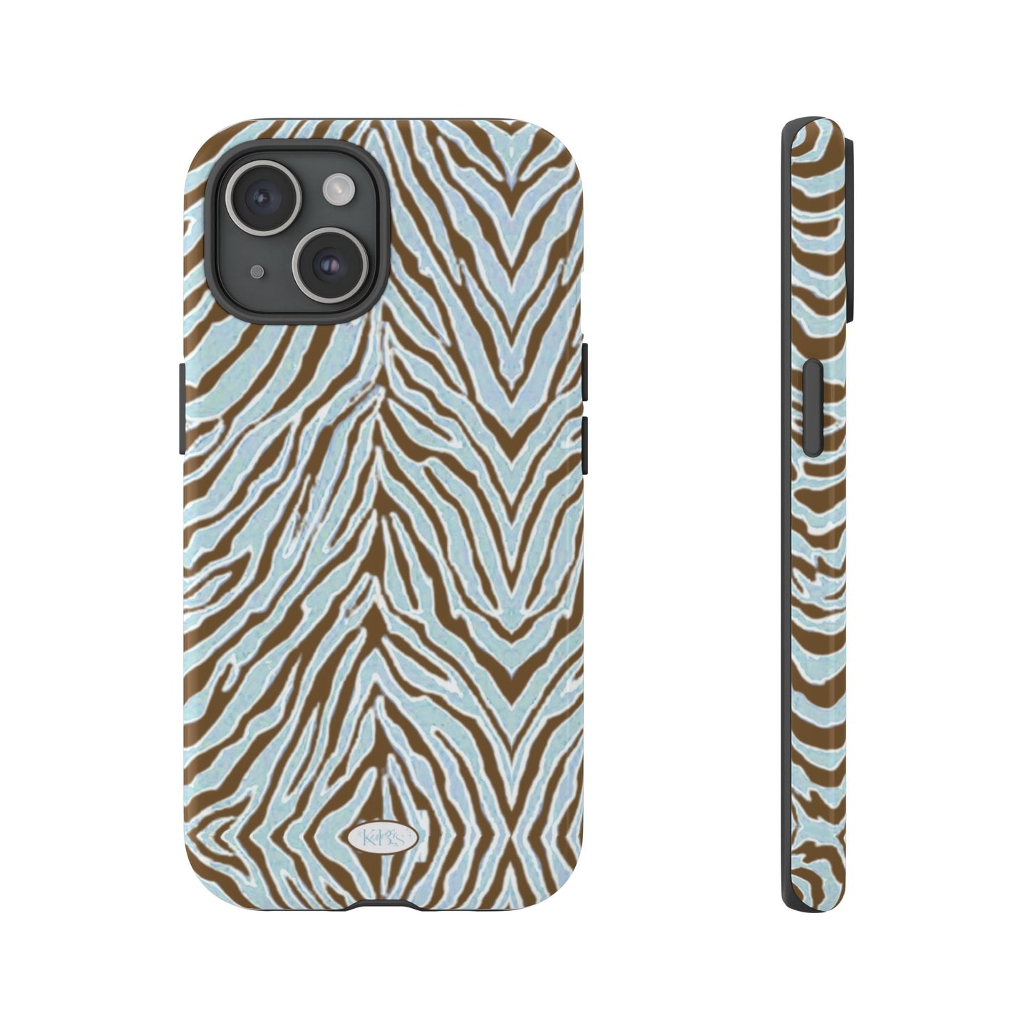 Zebra Bleu Tough Case
