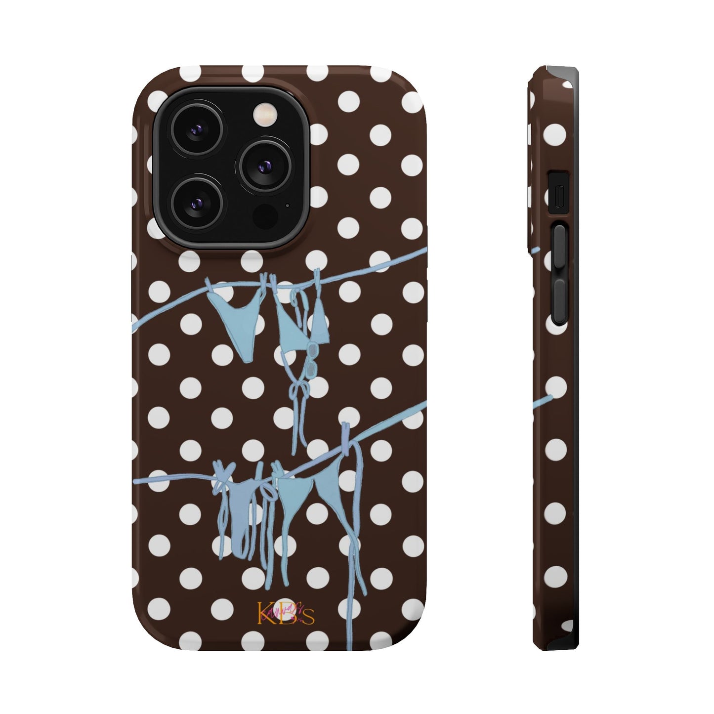 Brown Polka Dot Bikini Mag Safe Case
